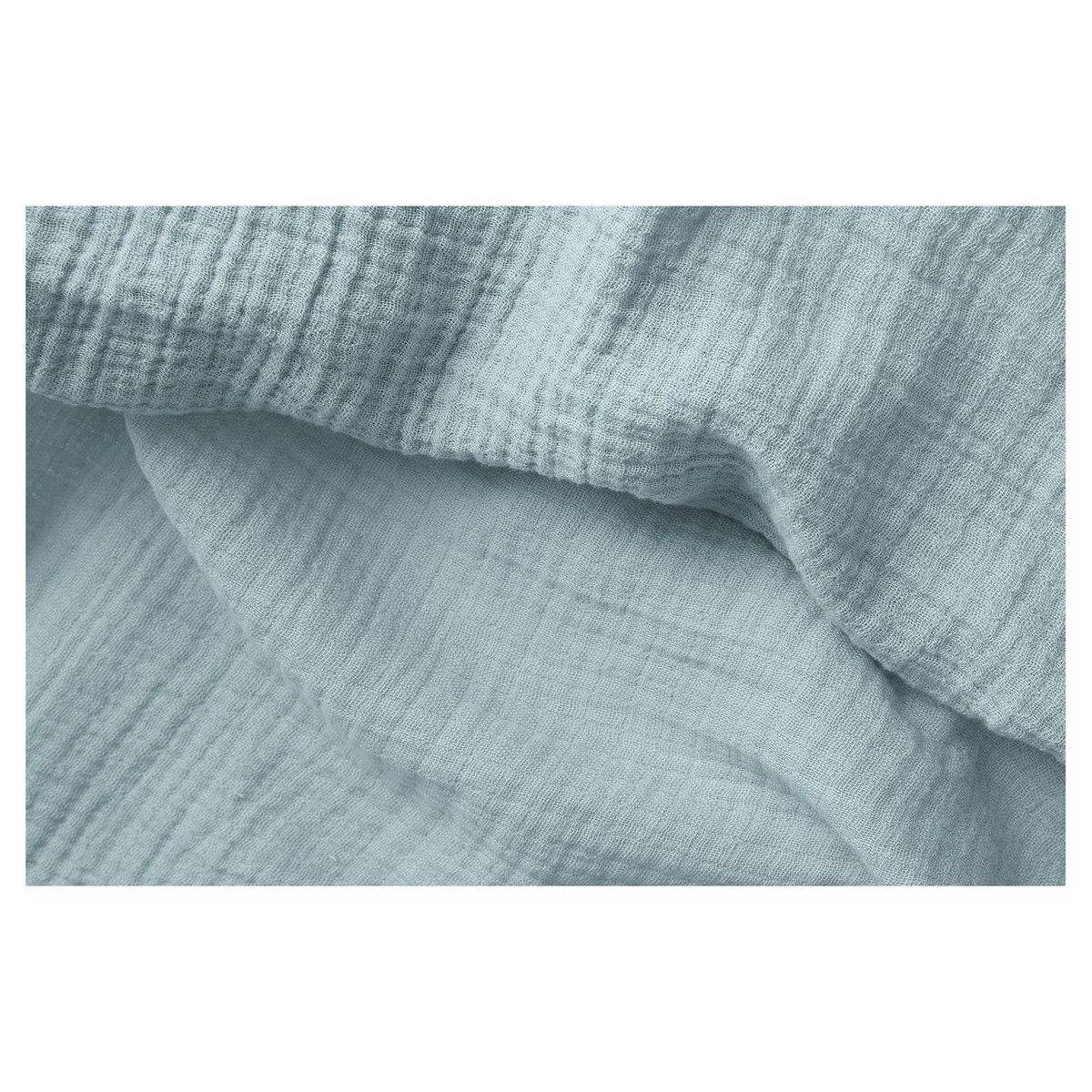 ACTUEL Parure housse de couette uni en gaze de coton DOREEN