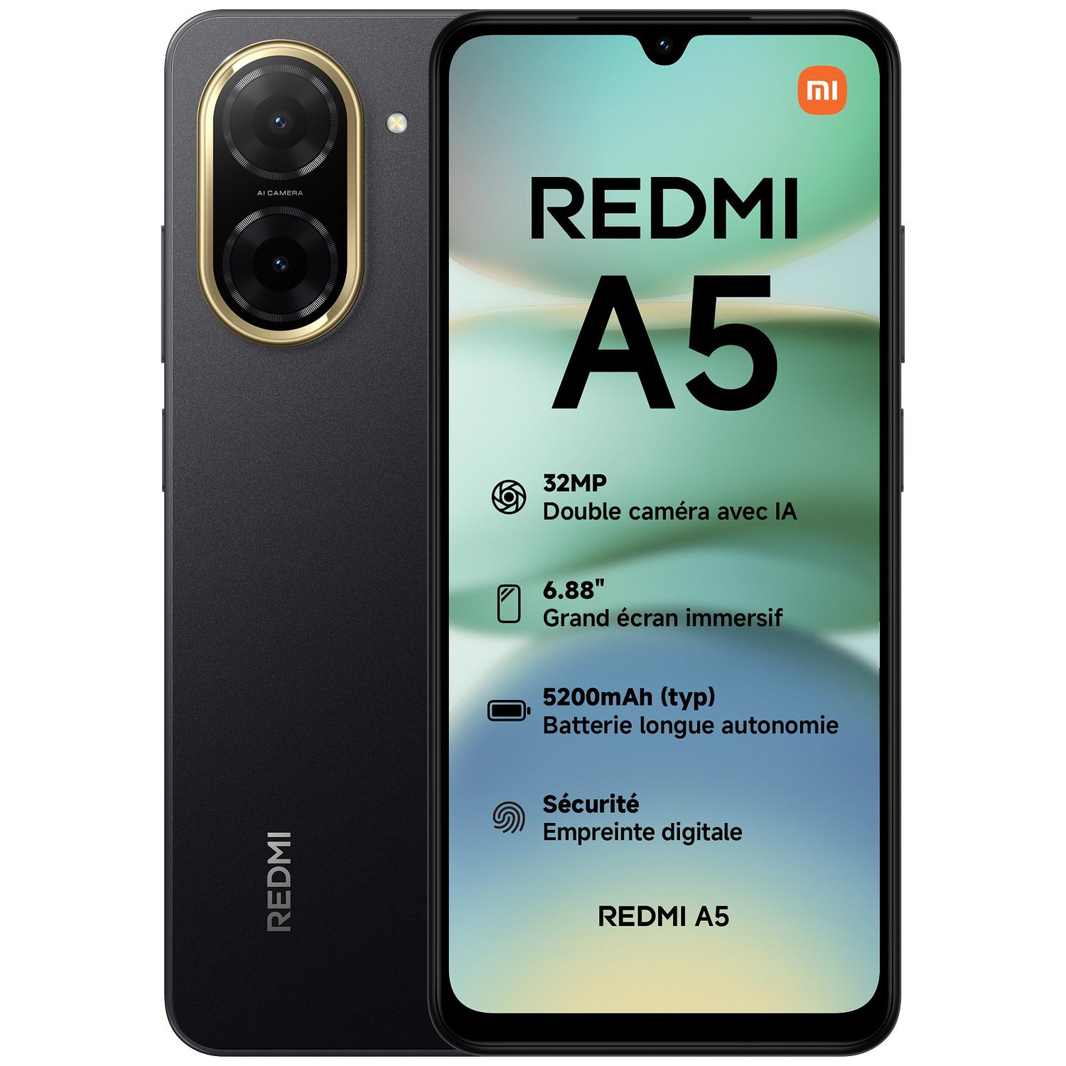 Voir la diapositive 2 : XIAOMI Redmi A5 64Go - Noir