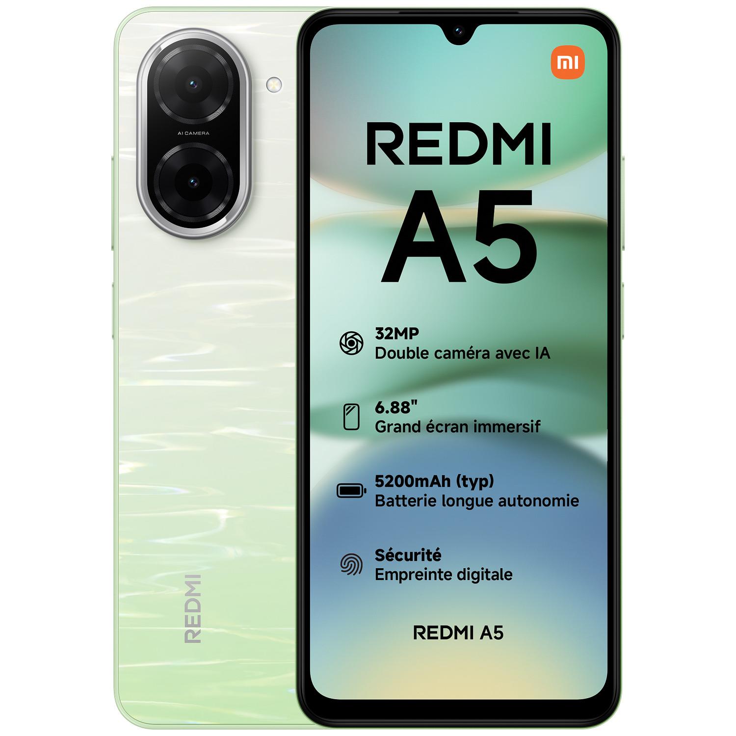 Voir la diapositive 2 : XIAOMI Redmi A5 64Go - Vert
