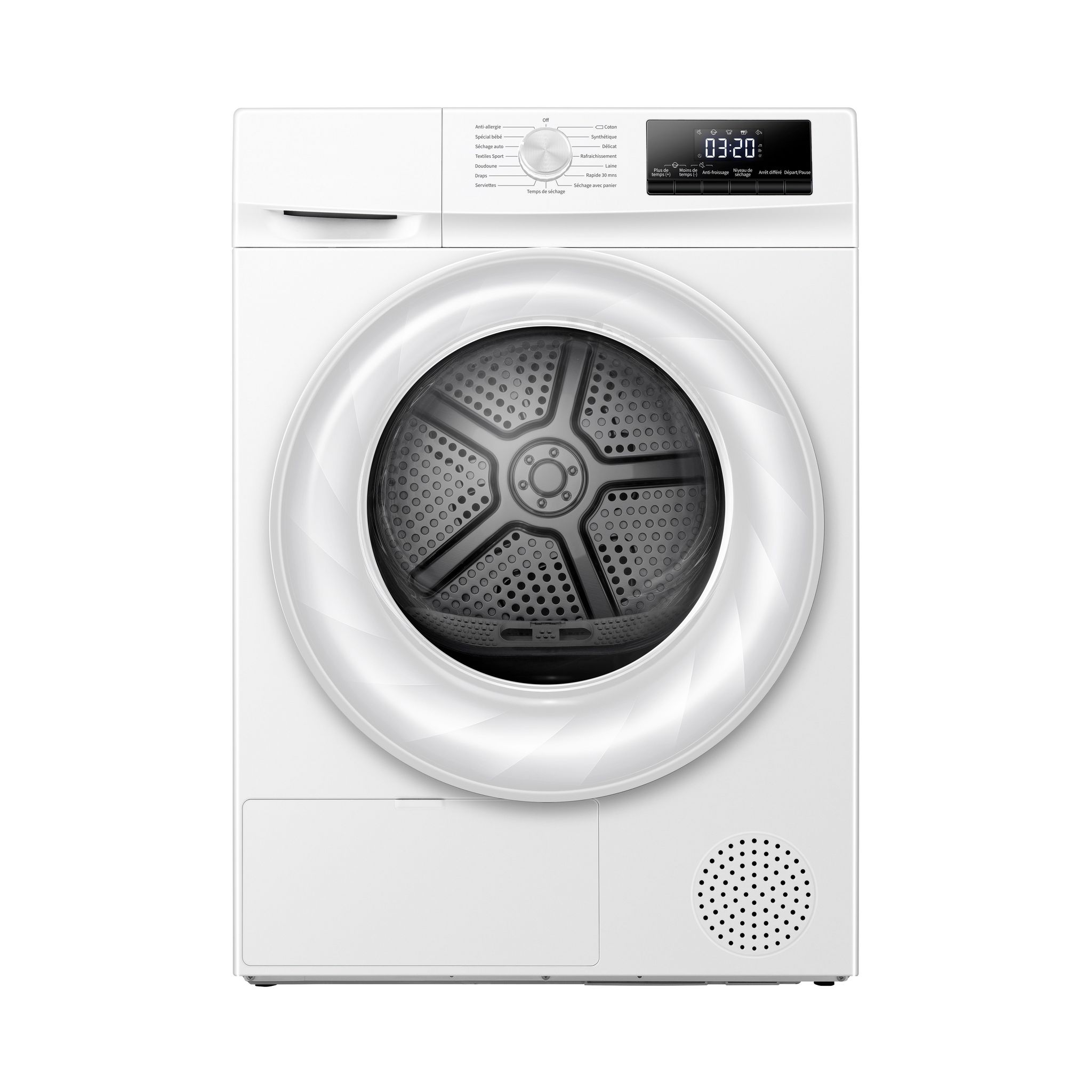 QILIVE Sèche linge hublot Q.6158, 7 kg, Pompe à chaleur, D