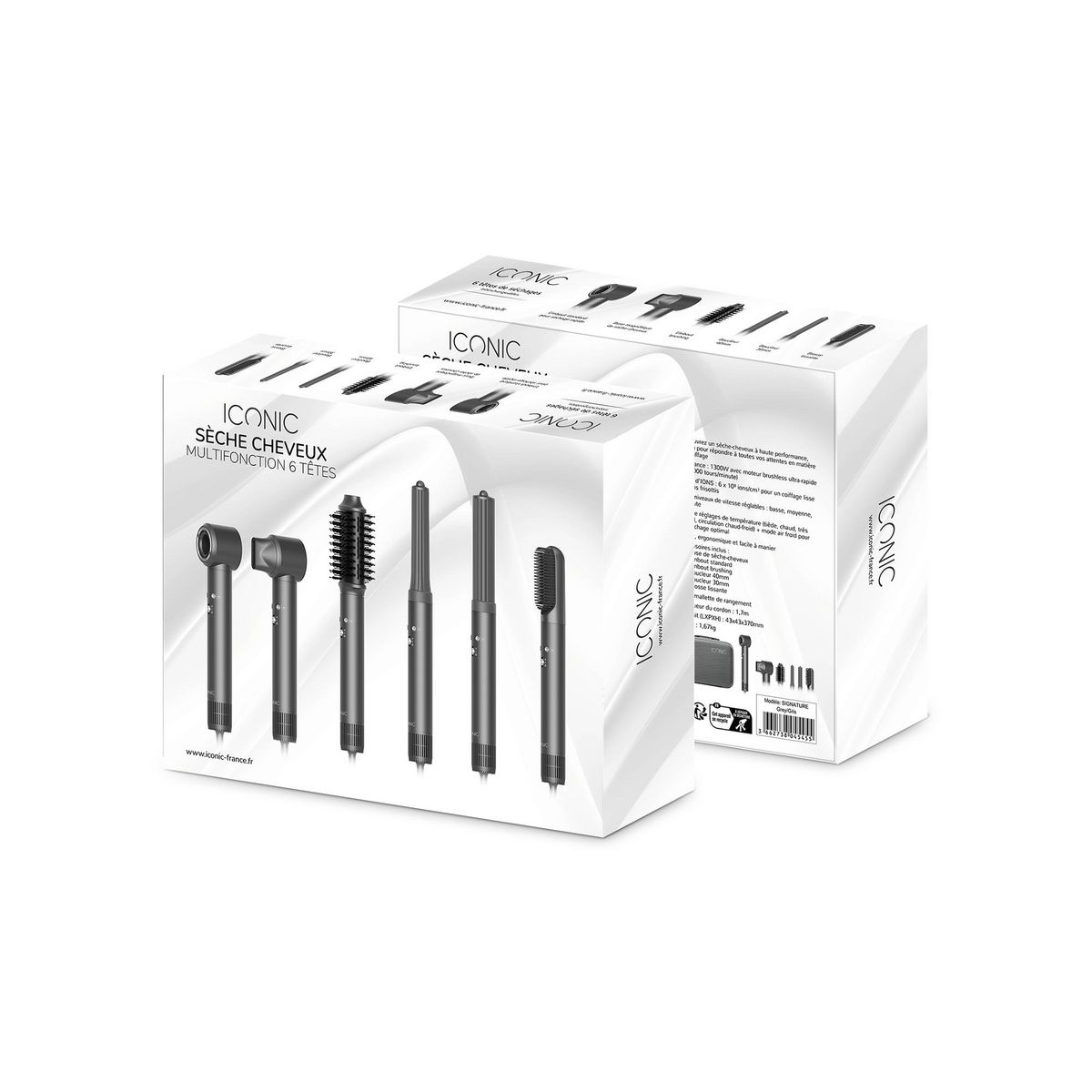 ICONIC Sèche cheveux multifonction SIGNATURE - Gris
