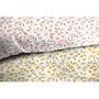 Voir la diapositive 3 : ACTUEL Parure housse de couette en coton 65 fils imprimé ROSA