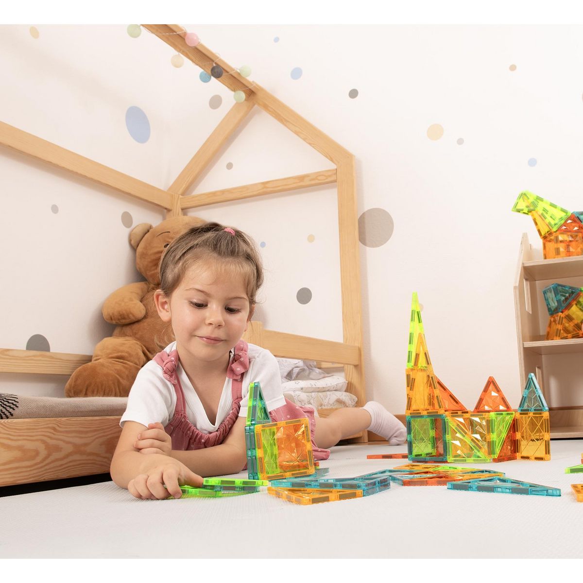 GEOMAG Jeu Magnetic Tiles 44 pièces