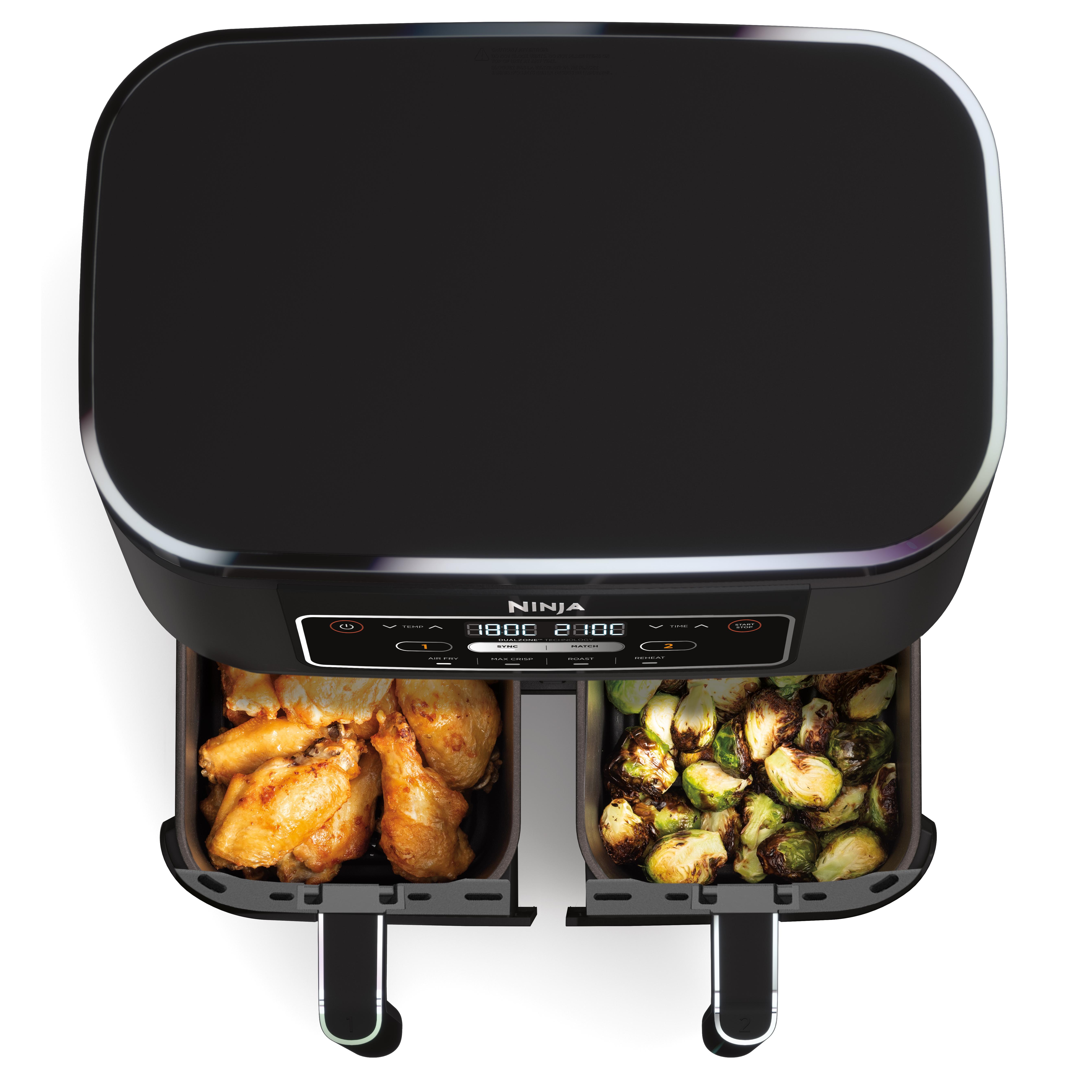 Voir la diapositive 3 : NINJA Friteuse électrique sans huile à air chaud AF200EU - Noir