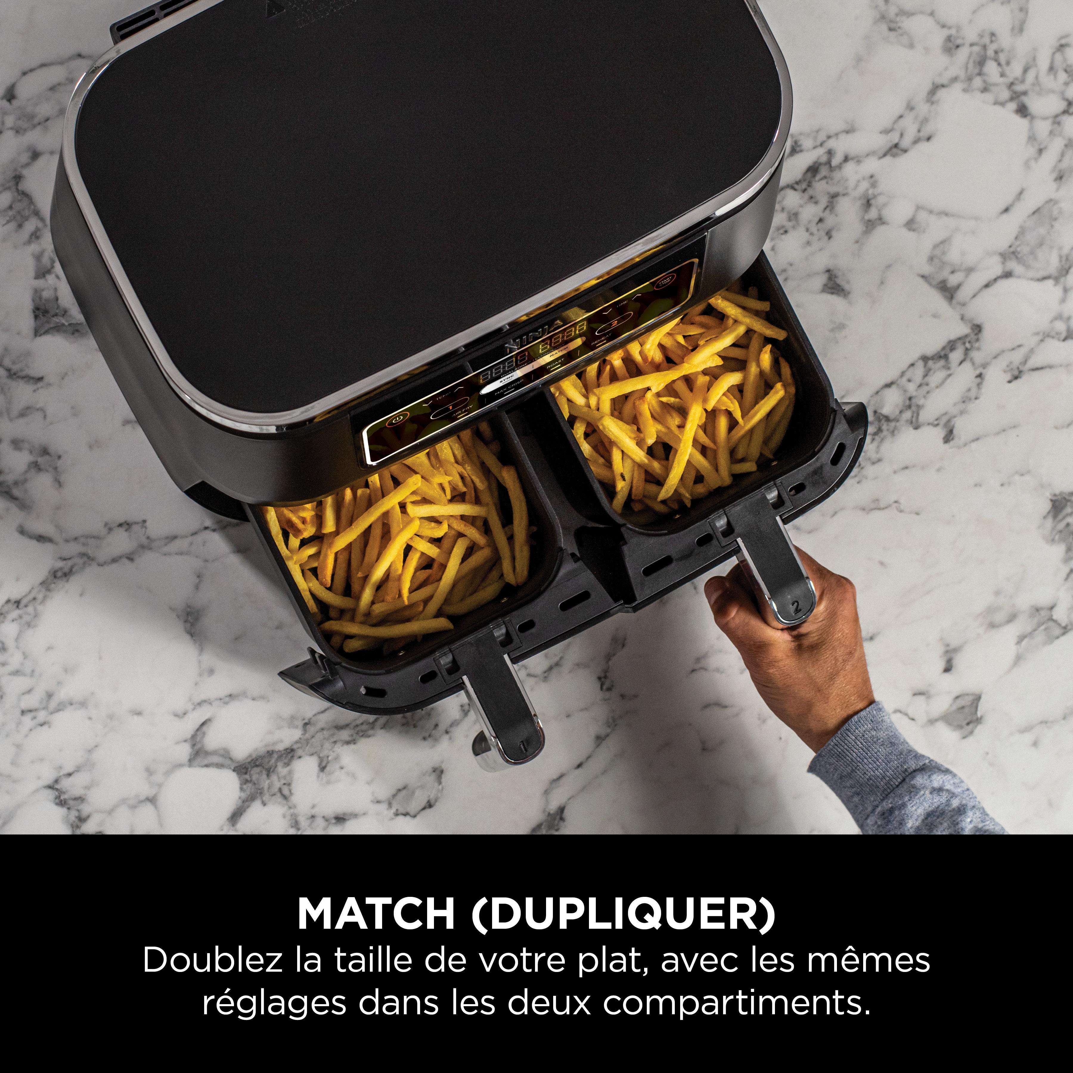 Voir la diapositive 7 : NINJA Friteuse électrique sans huile à air chaud AF200EU - Noir