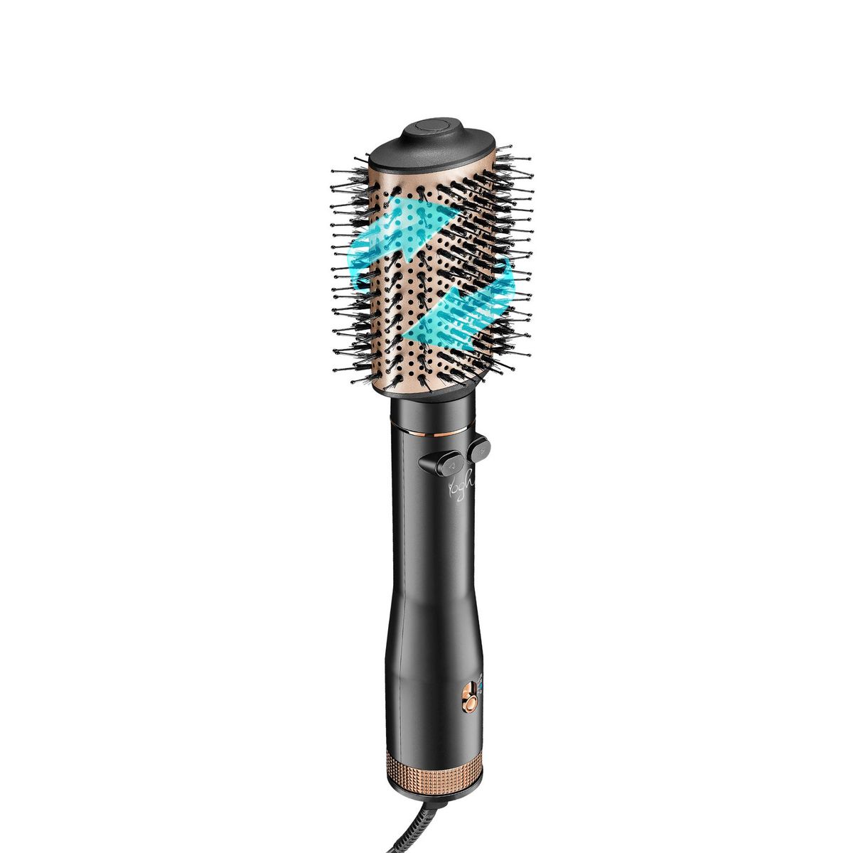 YOGHI Brosse soufflante rotative HAIR REVERSE - Noir