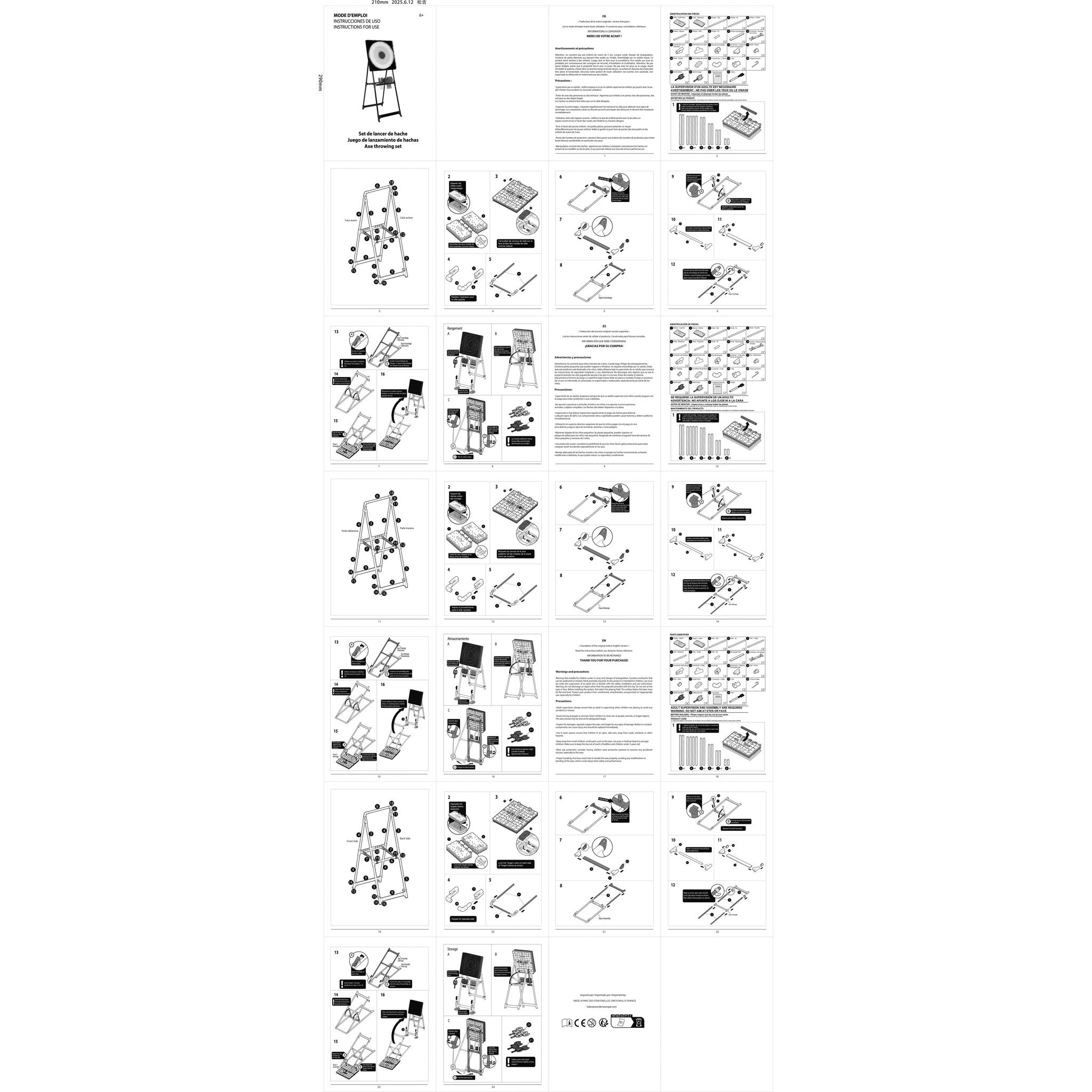 Voir la diapositive 2 : WDS Jeu de lancer de hache