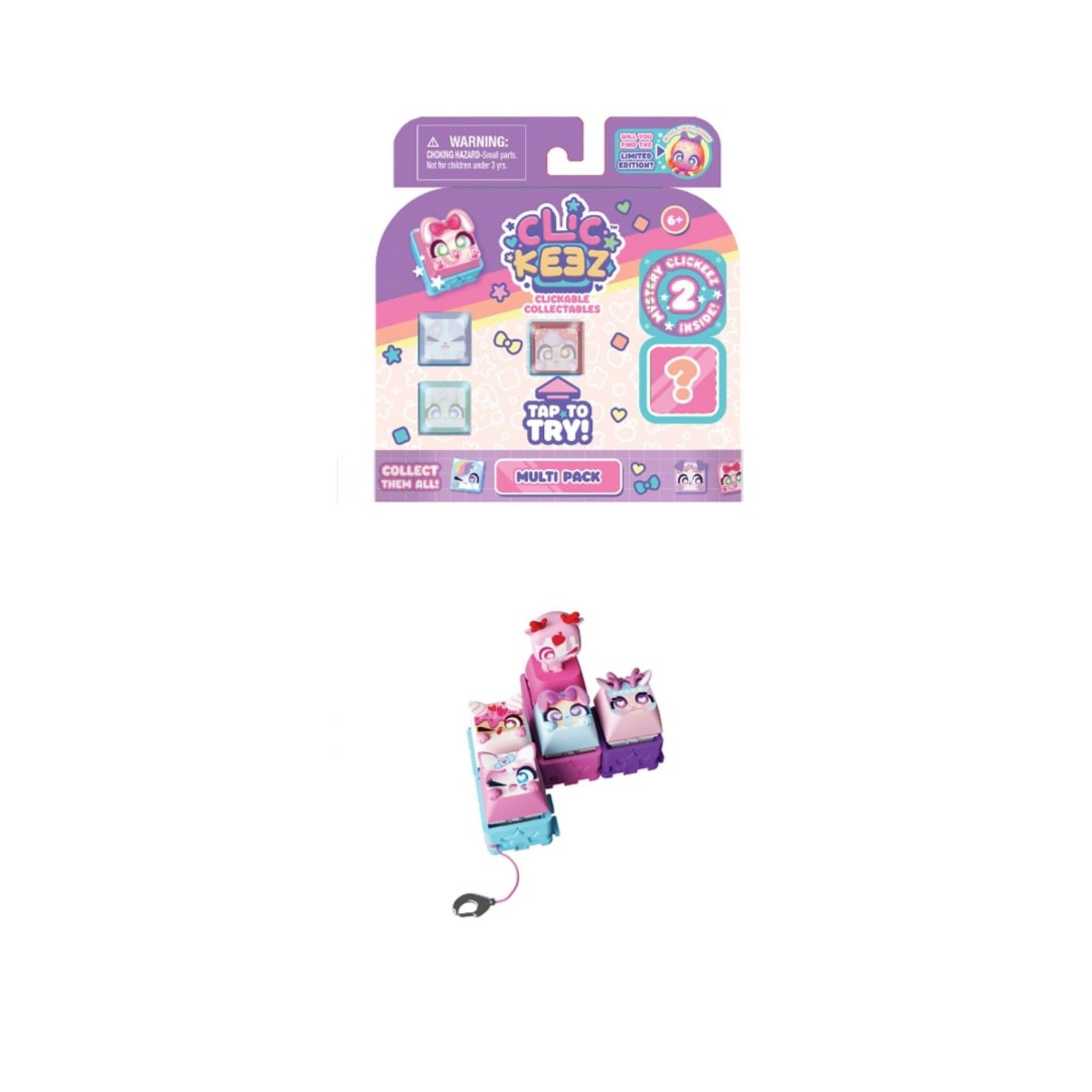 CLICKEEZ Clickeez- Pack de 5 (modèle aléatoire)