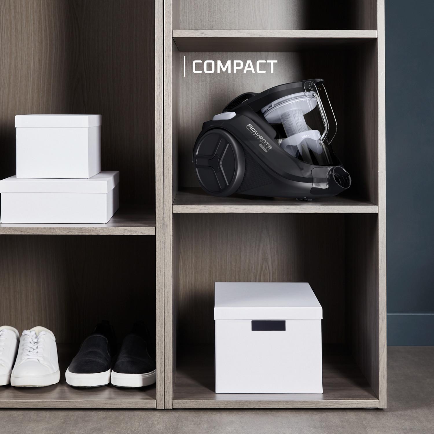 Voir la diapositive 3 : ROWENTA Aspirateur traîneau sans sac RO3725 - Noir