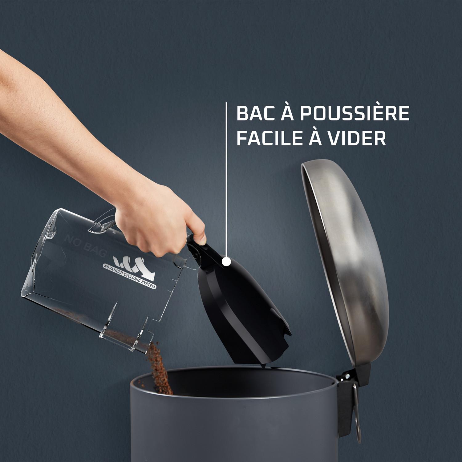 Voir la diapositive 6 : ROWENTA Aspirateur traîneau sans sac RO3725 - Noir