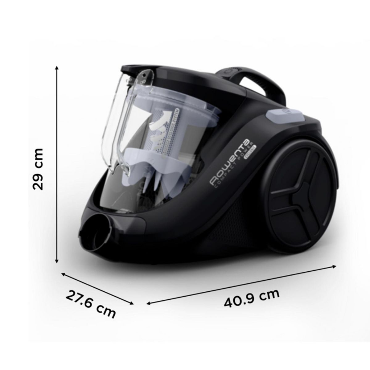 ROWENTA Aspirateur traîneau sans sac RO3725 - Noir