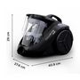 Voir la diapositive 7 : ROWENTA Aspirateur traîneau sans sac RO3725 - Noir