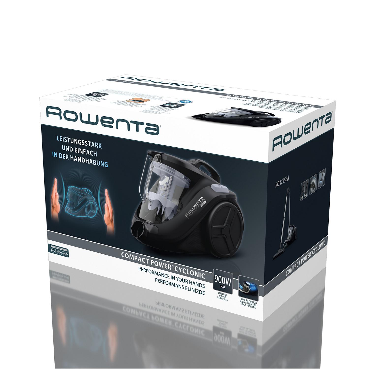 Voir la diapositive 8 : ROWENTA Aspirateur traîneau sans sac RO3725 - Noir