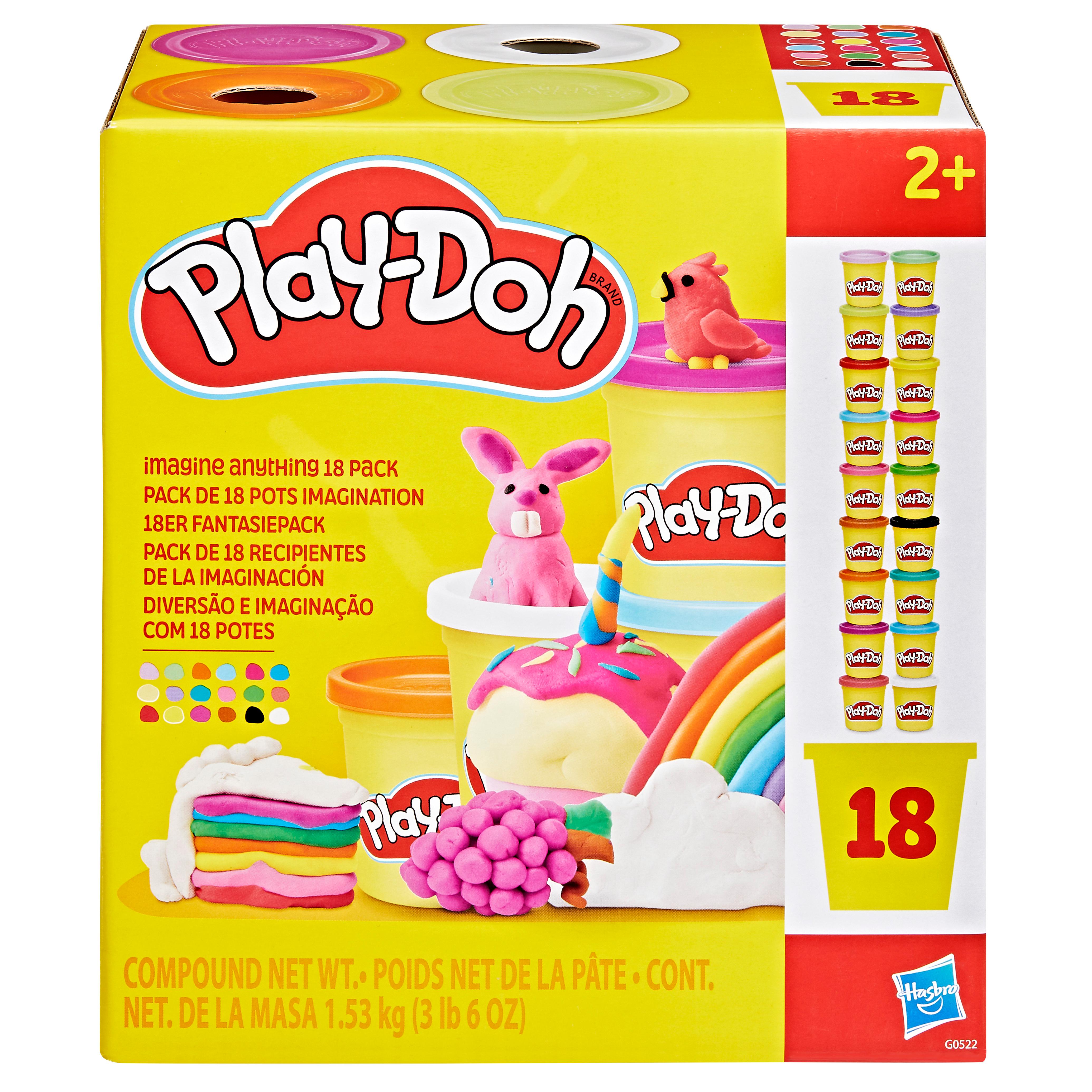 HASBRO Pack de 18 pots de Pâte à Modeler Play Doh