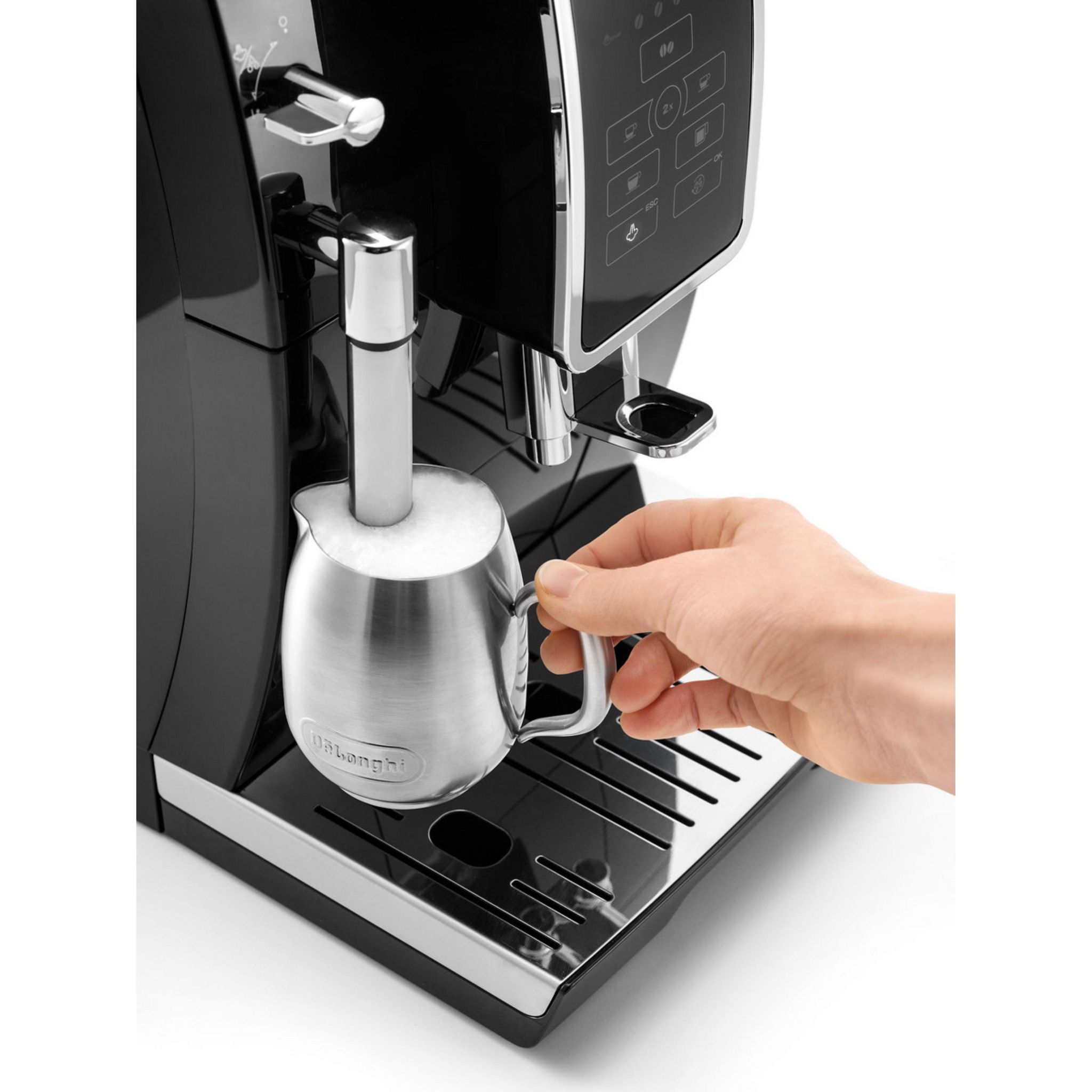 Voir la diapositive 4 : DELONGHI Expresso broyeur à grains ECAM350.15.B - Noir
