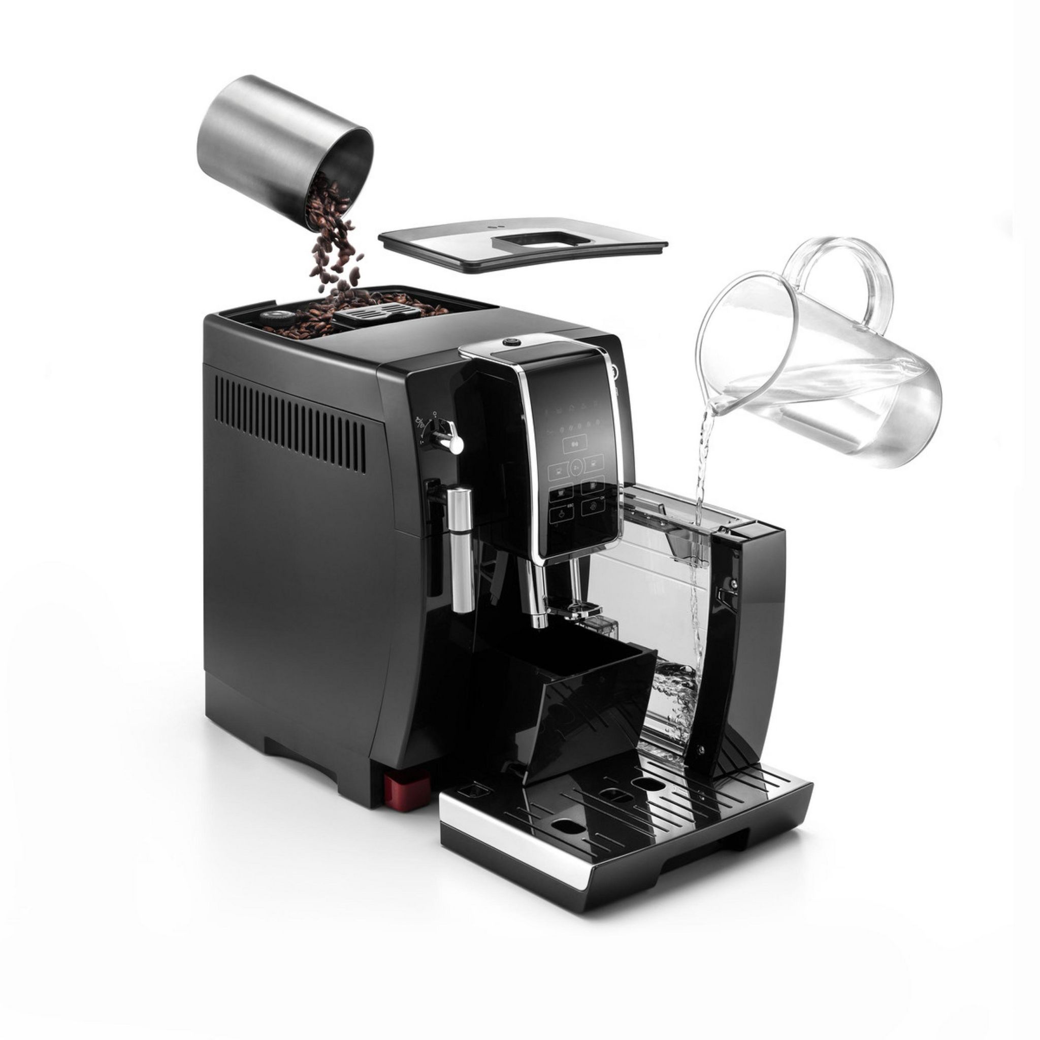 Voir la diapositive 6 : DELONGHI Expresso broyeur à grains ECAM350.15.B - Noir