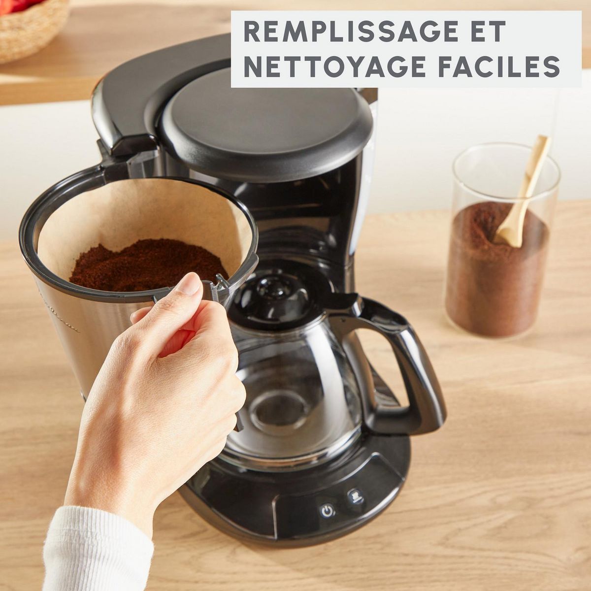 MOULINEX Cafetière filtre SUBITO 5 FG5S0DE0 - Noir