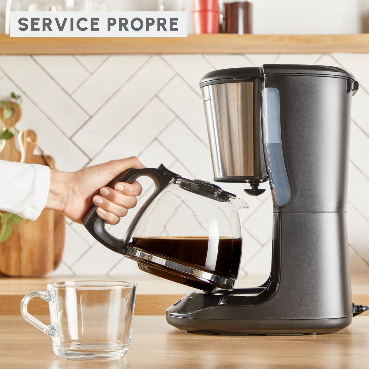 MOULINEX Cafetière filtre SUBITO 5 FG5S0DE0 - Noir