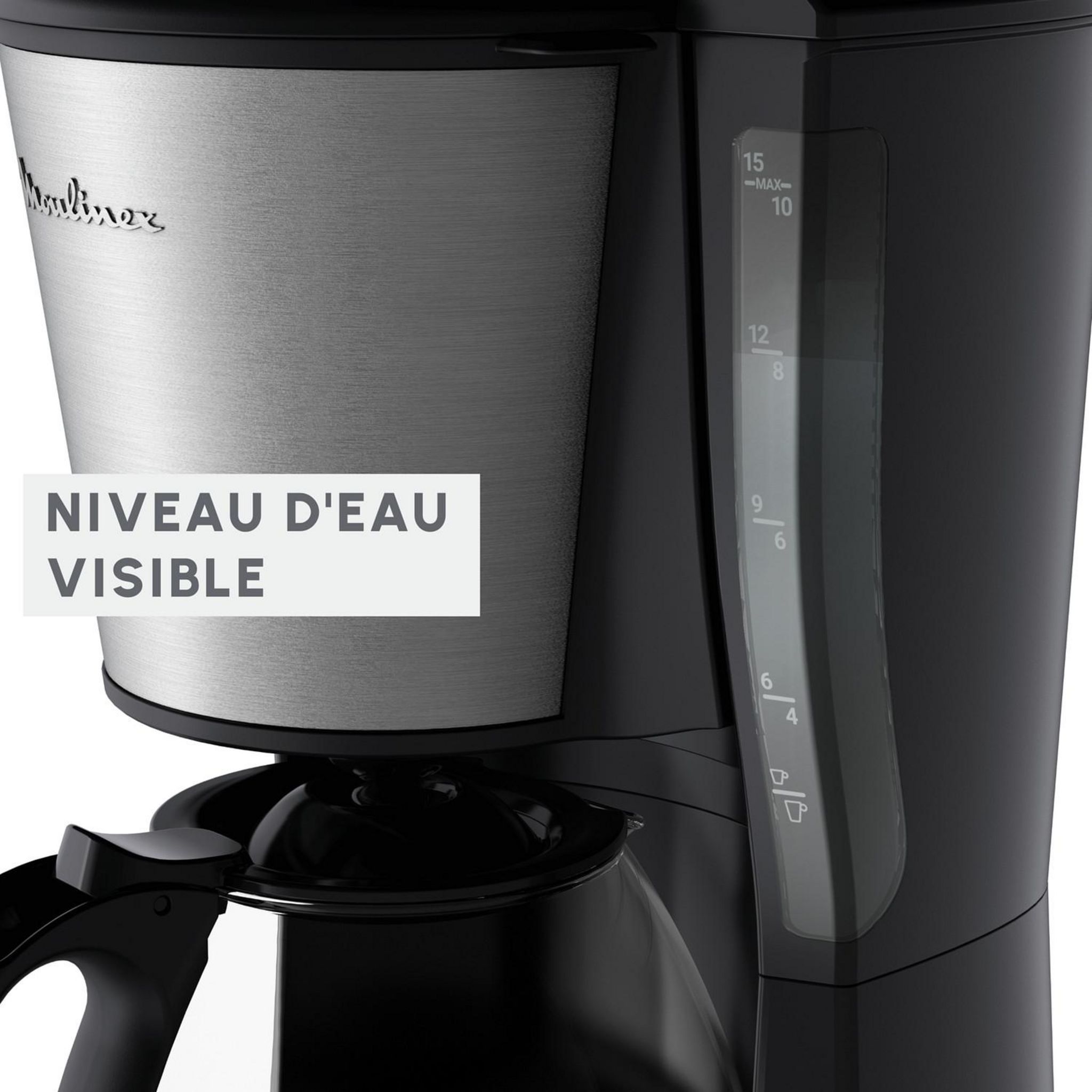 Voir la diapositive 6 : MOULINEX Cafetière filtre SUBITO 5 FG5S0DE0 - Noir