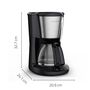 Voir la diapositive 7 : MOULINEX Cafetière filtre SUBITO 5 FG5S0DE0 - Noir