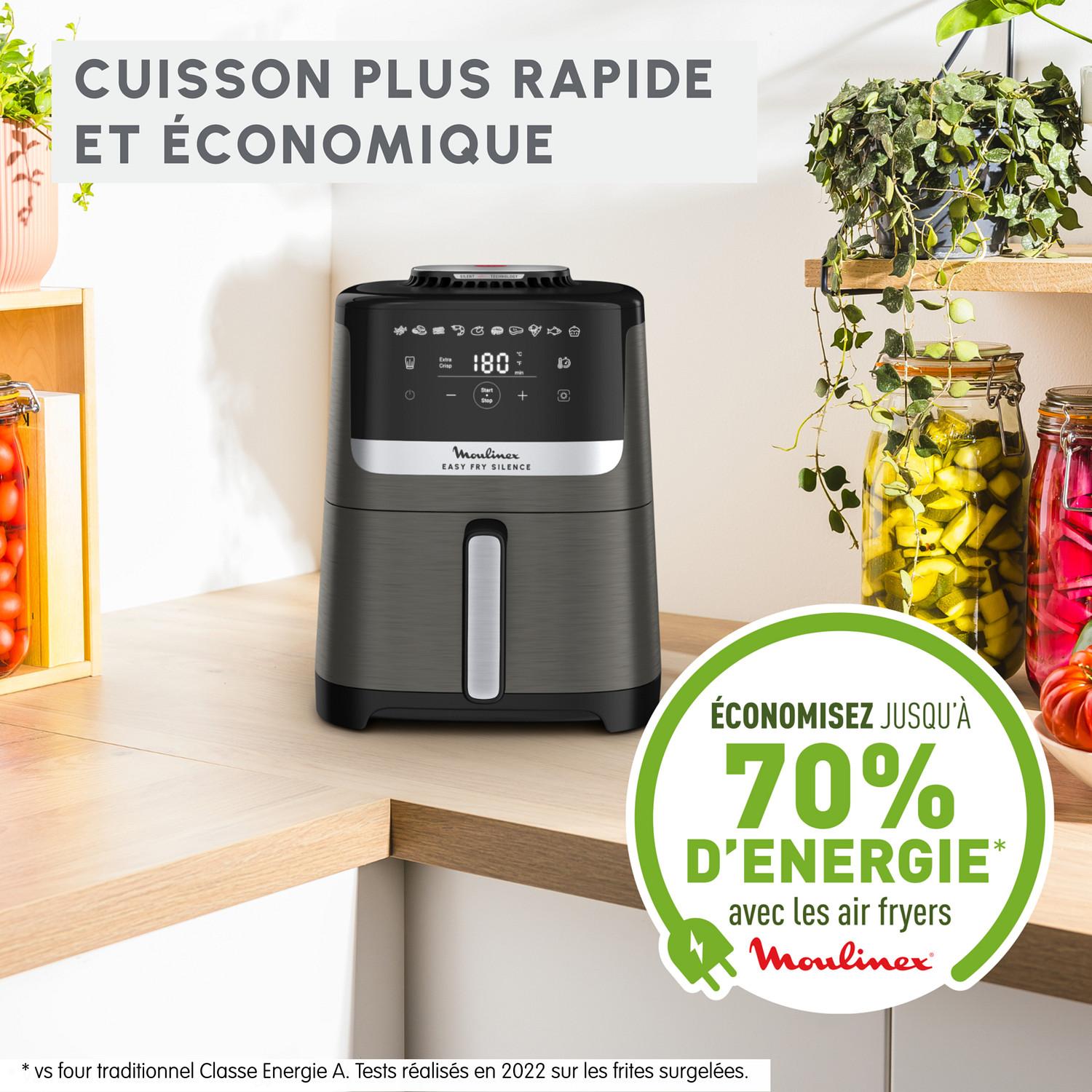 Voir la diapositive 5 : MOULINEX Friteuse sans huile à air chaud EZ551HF0 - Gris