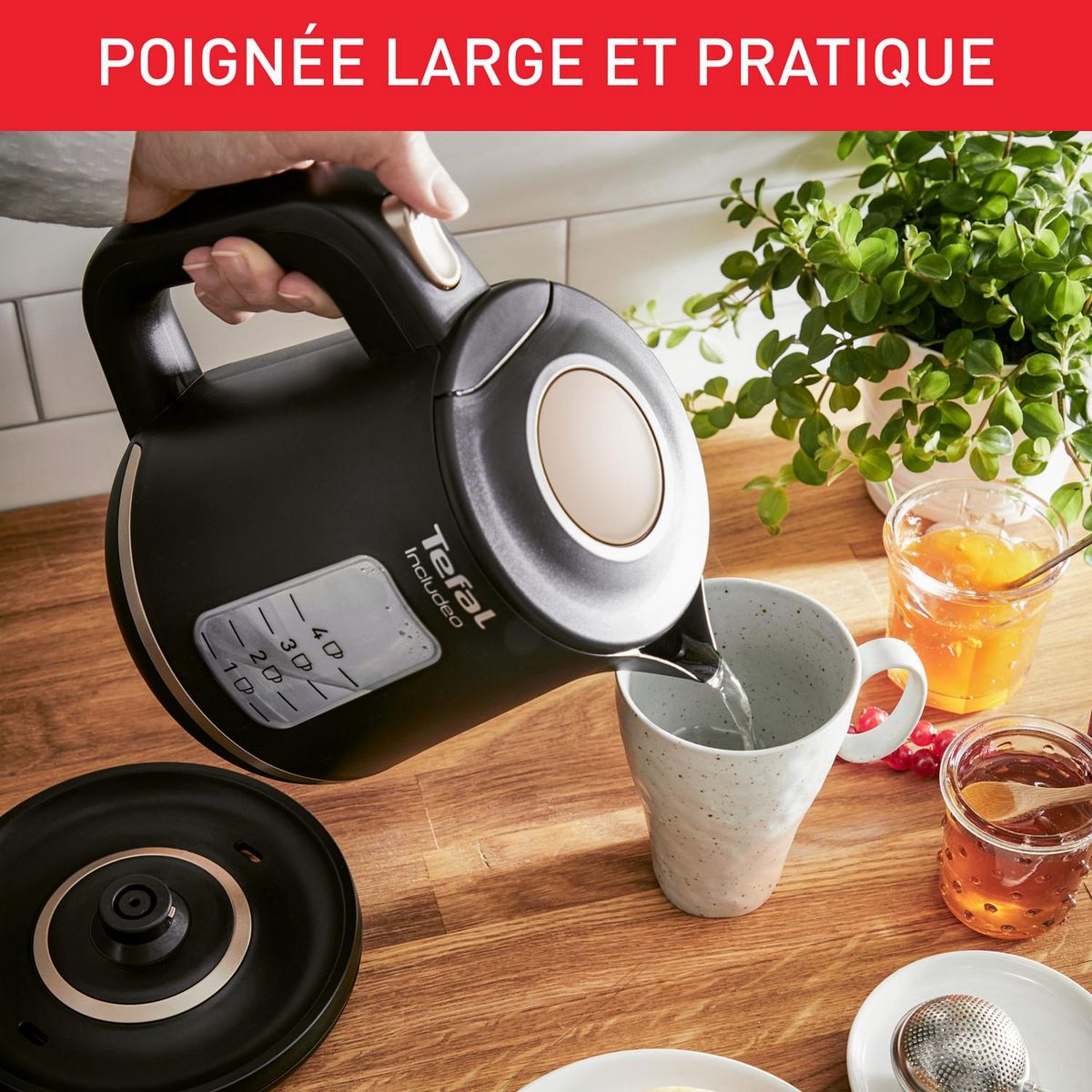 TEFAL Bouilloire électrique KI533811 - Noir