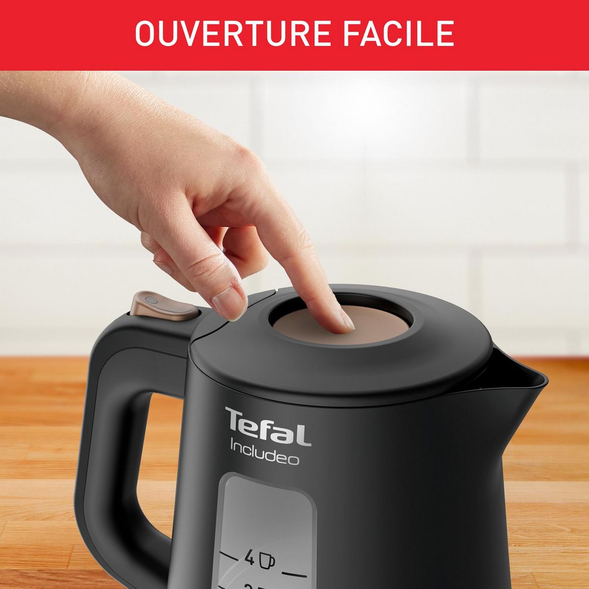 TEFAL Bouilloire électrique KI533811 - Noir