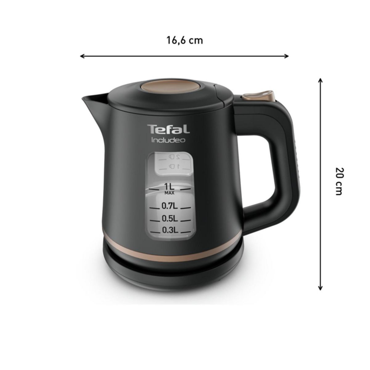 TEFAL Bouilloire électrique KI533811 - Noir