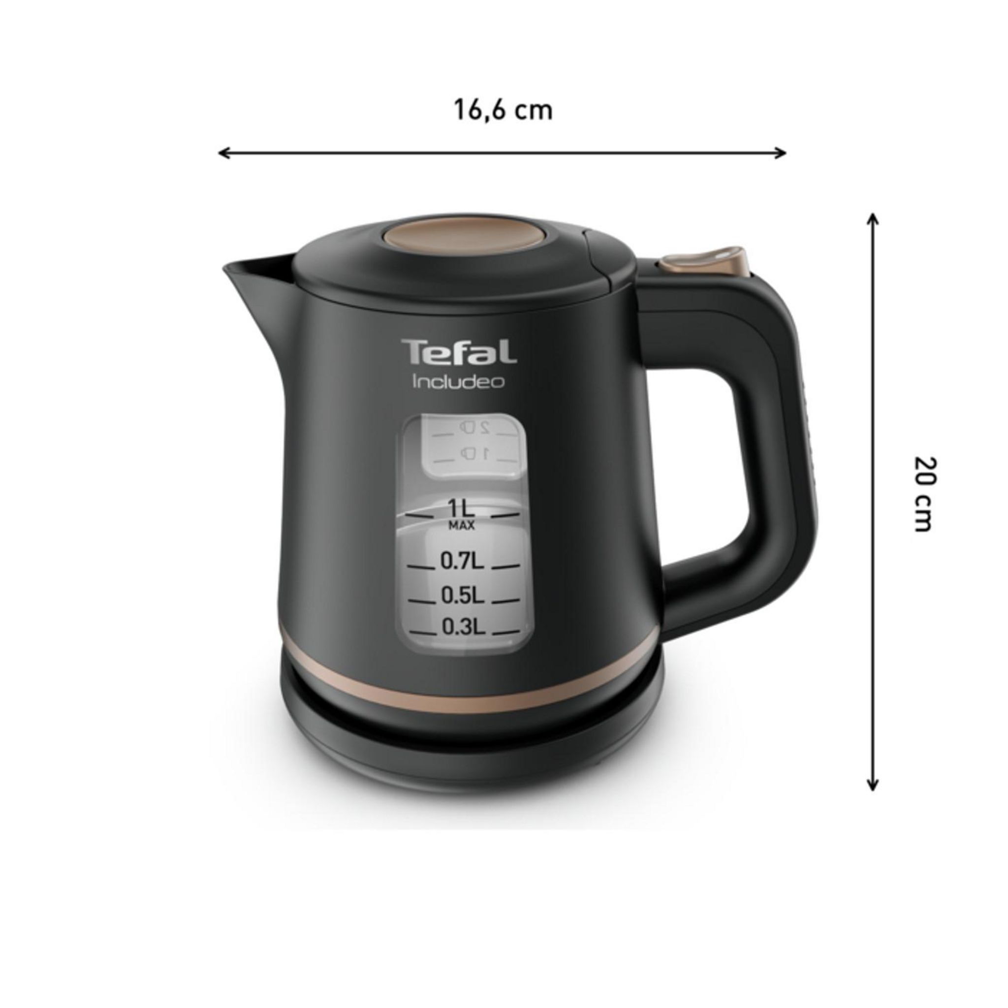 Voir la diapositive 7 : TEFAL Bouilloire électrique KI533811 - Noir