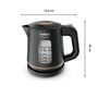 Voir la diapositive 7 : TEFAL Bouilloire électrique KI533811 - Noir