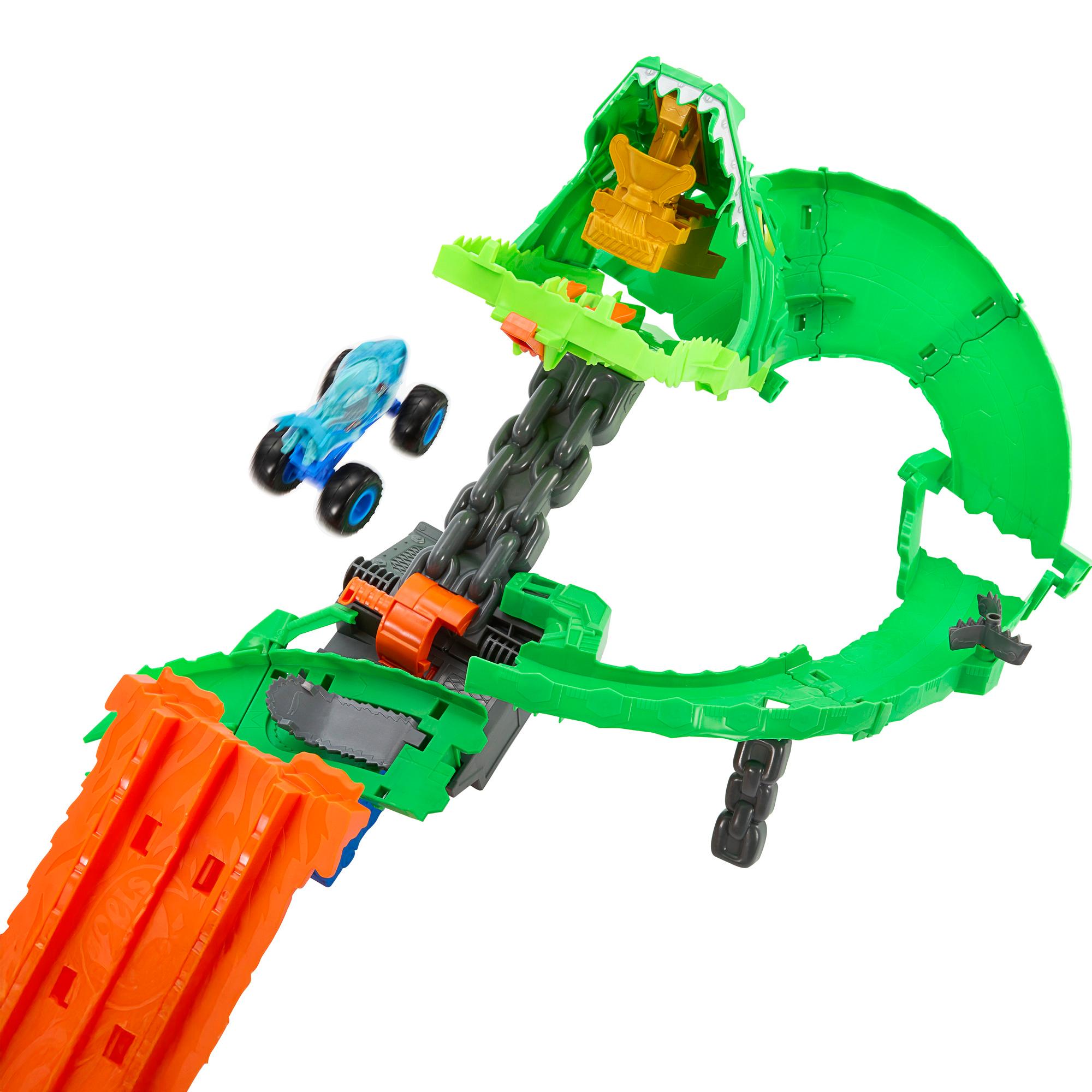 Voir la diapositive 3 : HOT WHEELS Circuit Démolition du Dragon - HotWheels Monster Truck