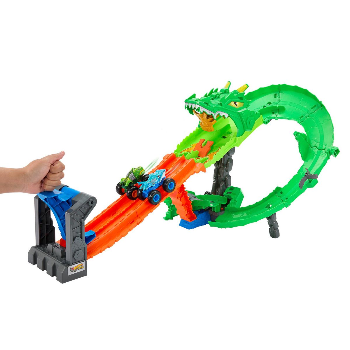 HOTWHEELS Circuit Démolition du Dragon - HotWheels Monster Truck