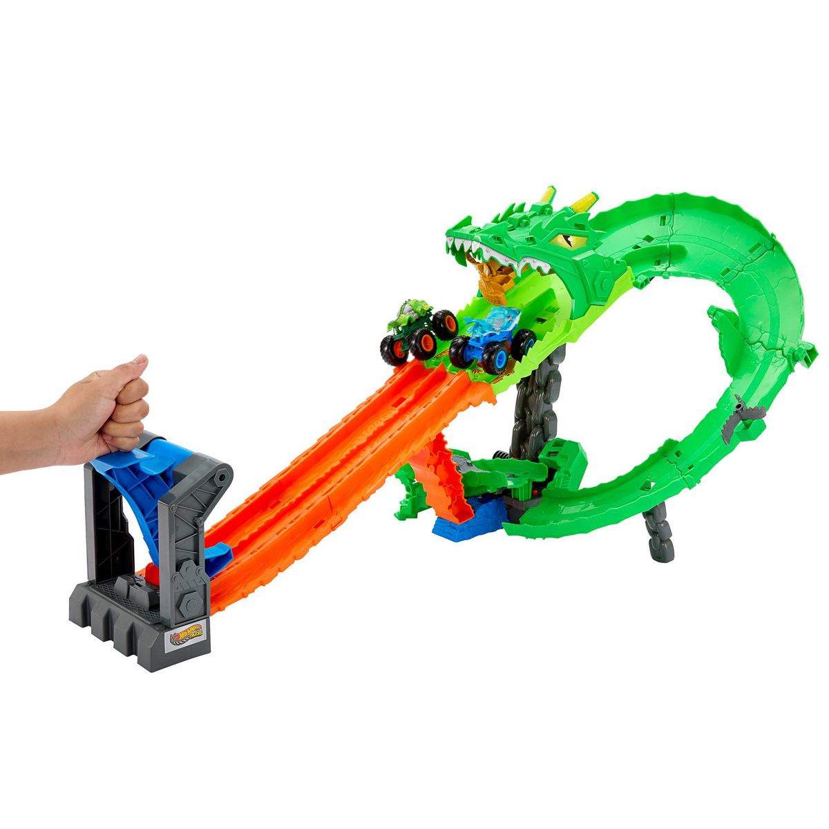 HOTWHEELS Circuit Démolition du Dragon - HotWheels Monster Truck