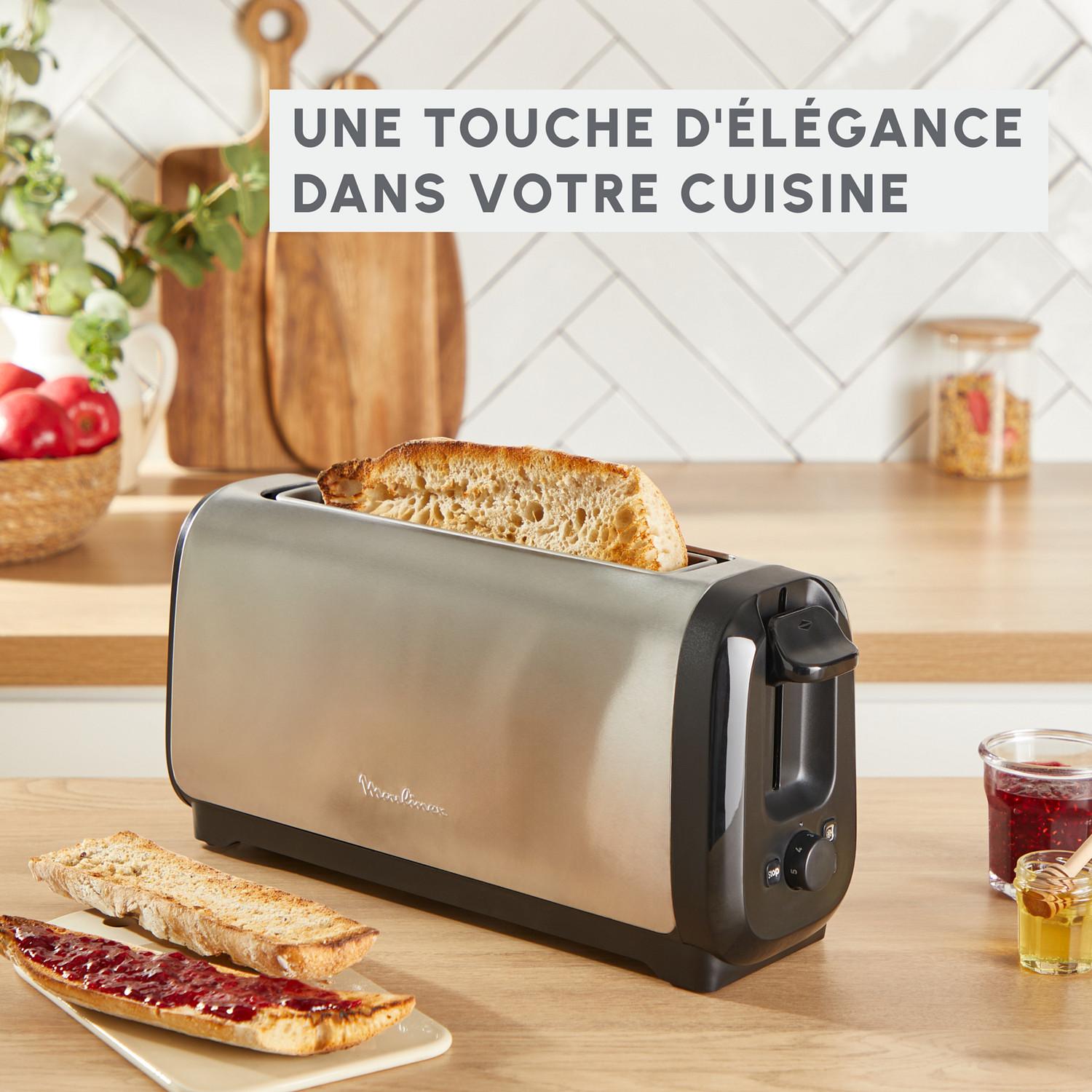 Voir la diapositive 5 : MOULINEX Grille pain LS5S0DE0 - Inox