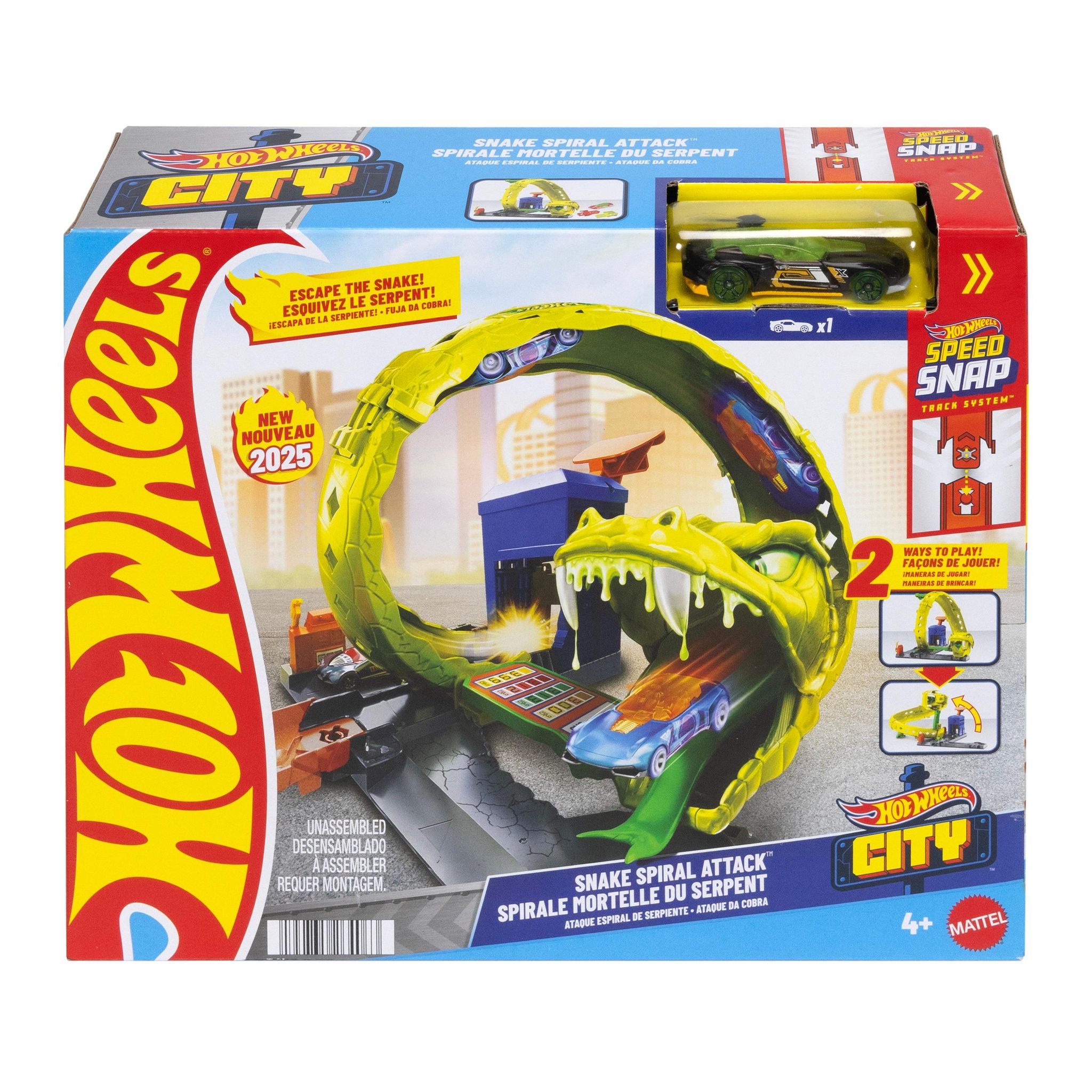 MATTEL Circuit Looping Serpent Créature HotWheels