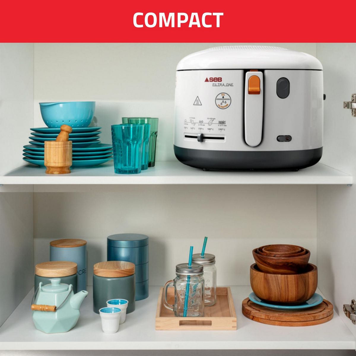 SEB Friteuse électrique à huile Filtra One FF162100 - Blanc