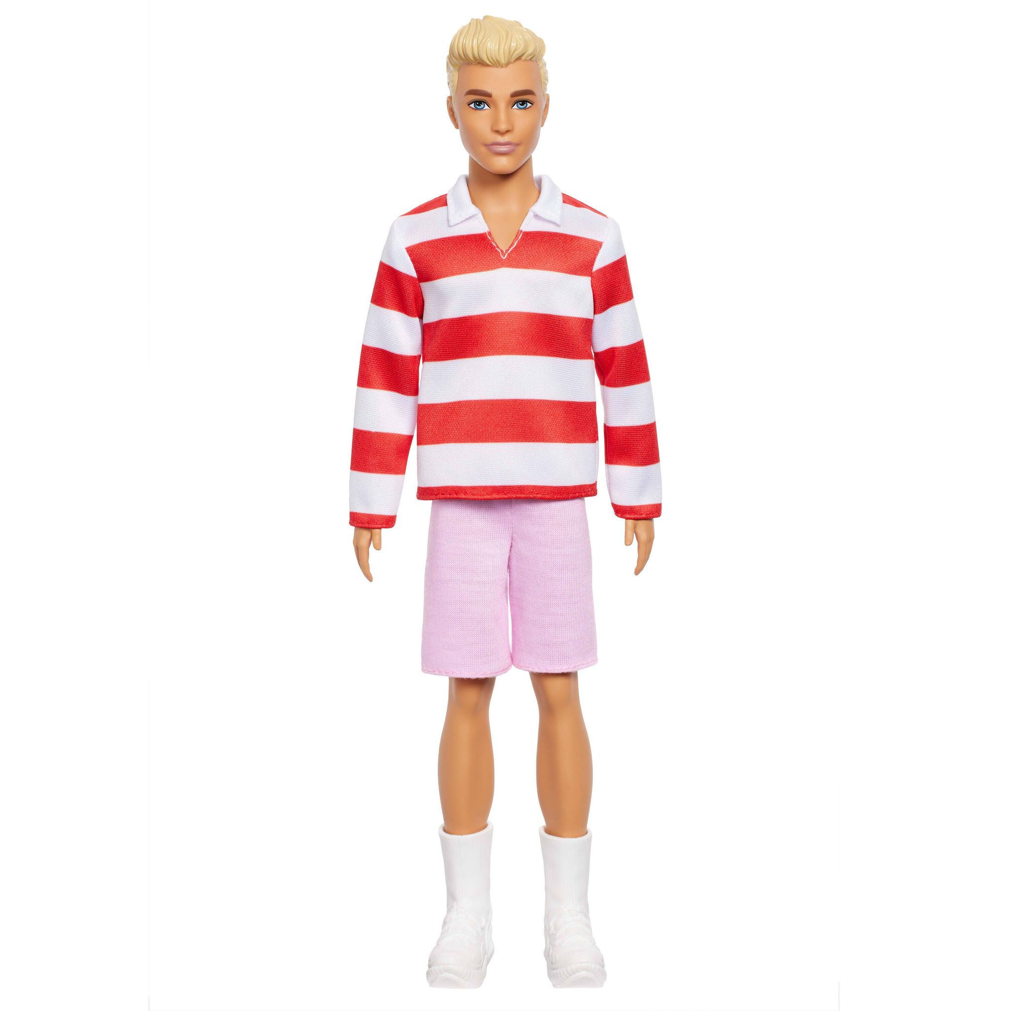 MATTEL Poupée Ken Polo Rouge et Blanc Barbie
