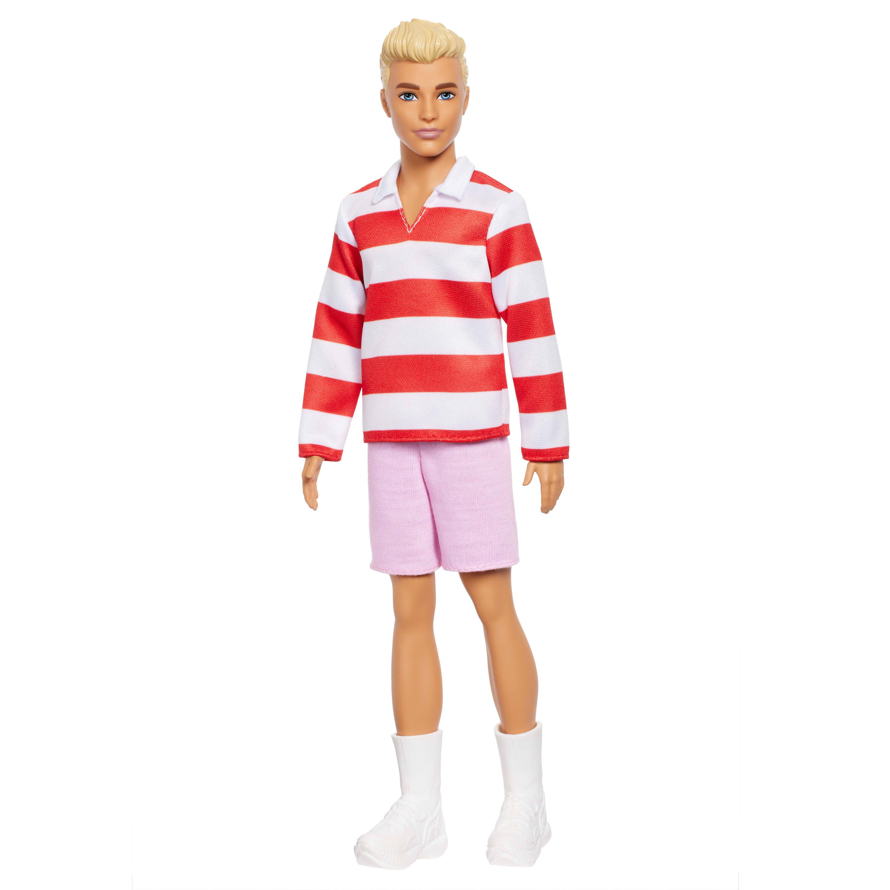 Voir la diapositive 3 : MATTEL Poupée Ken Polo Rouge et Blanc Barbie