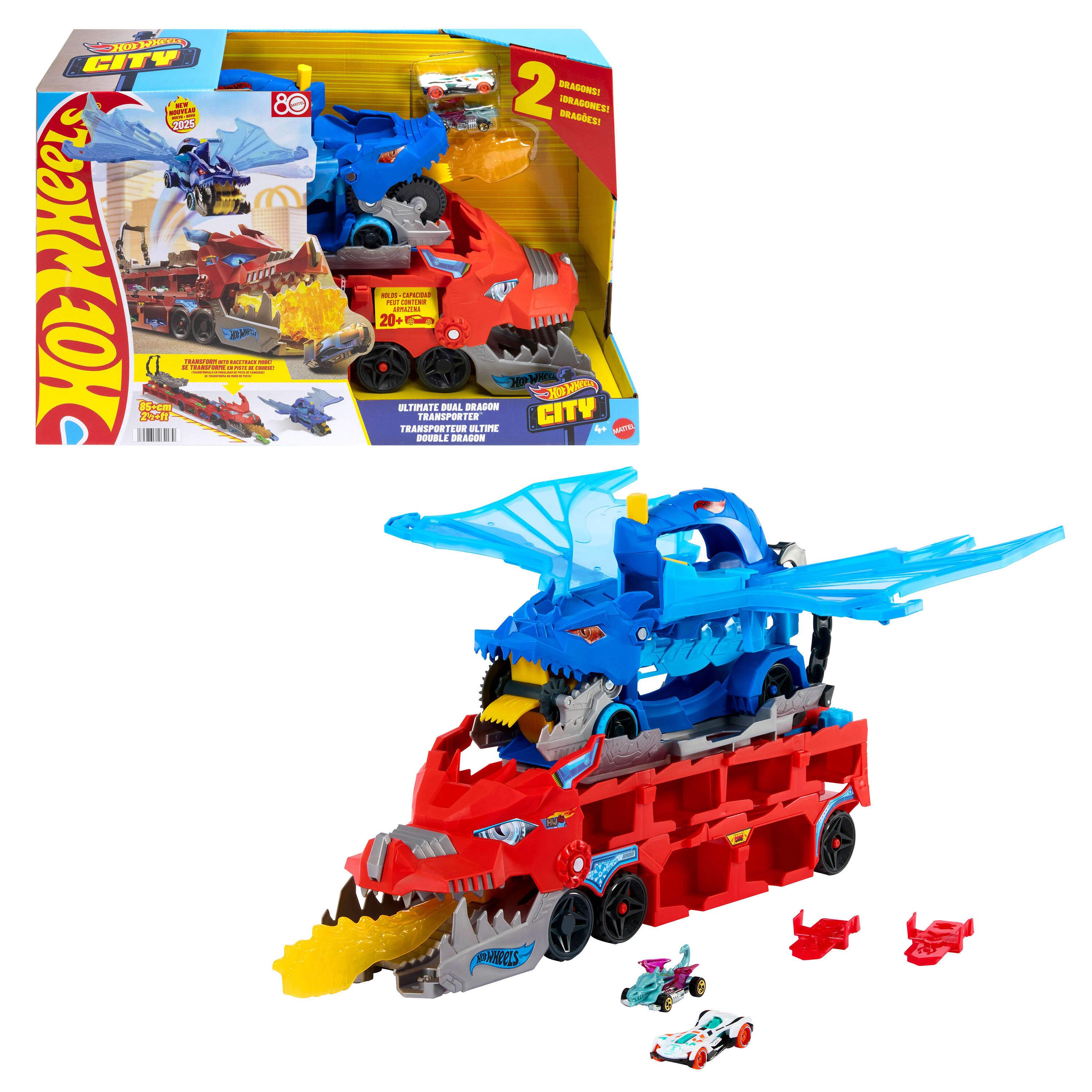 Voir la diapositive 4 : HOT WHEELS Transporteur Ultimate double Dragons Hot Wheels
