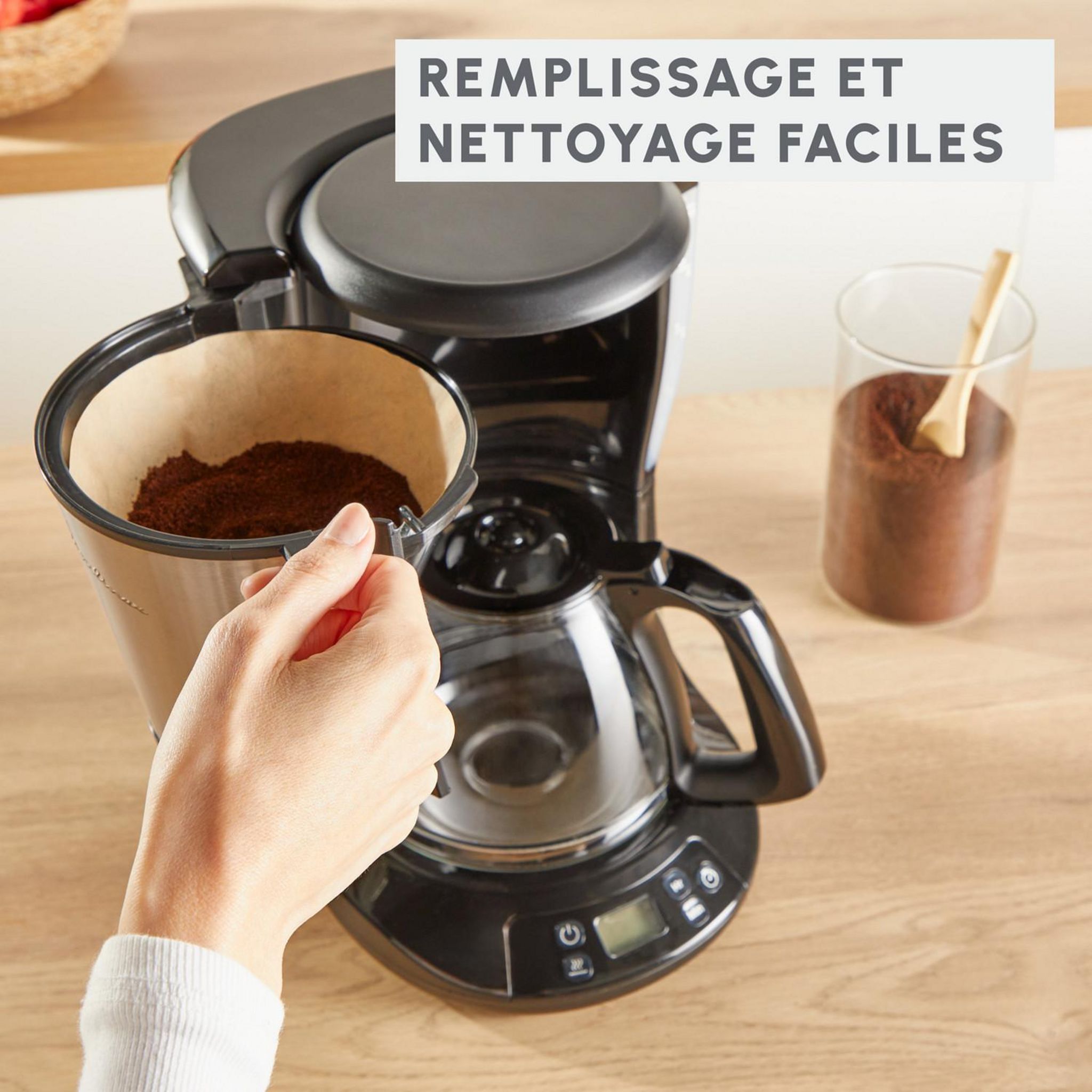 Voir la diapositive 6 : MOULINEX Cafetière filtre SUBITO FG5S2DEO - Noir