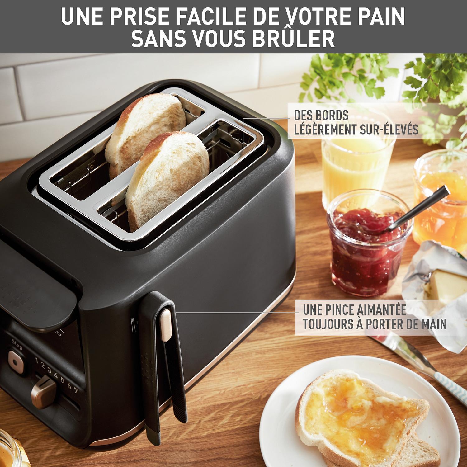 Voir la diapositive 3 : TEFAL Grille pain TT533811 - Noir