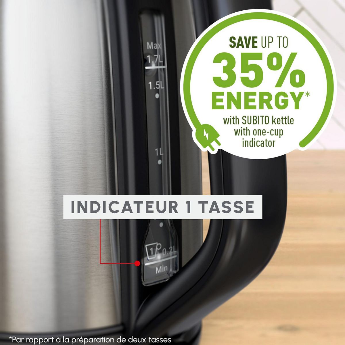 MOULINEX Bouilloire électrique BY5S0DE0 - Inox