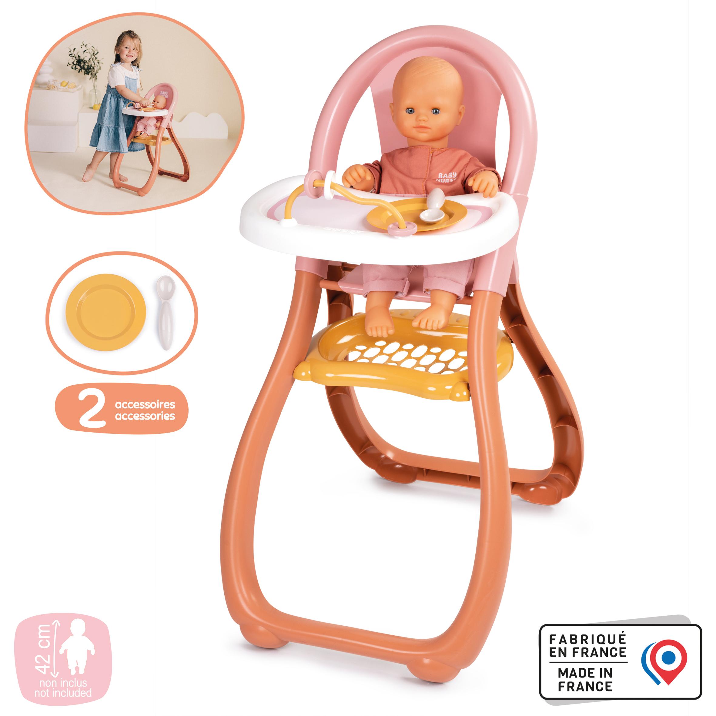 Voir la diapositive 2 : SMOBY Chaise Haute Baby Nurse