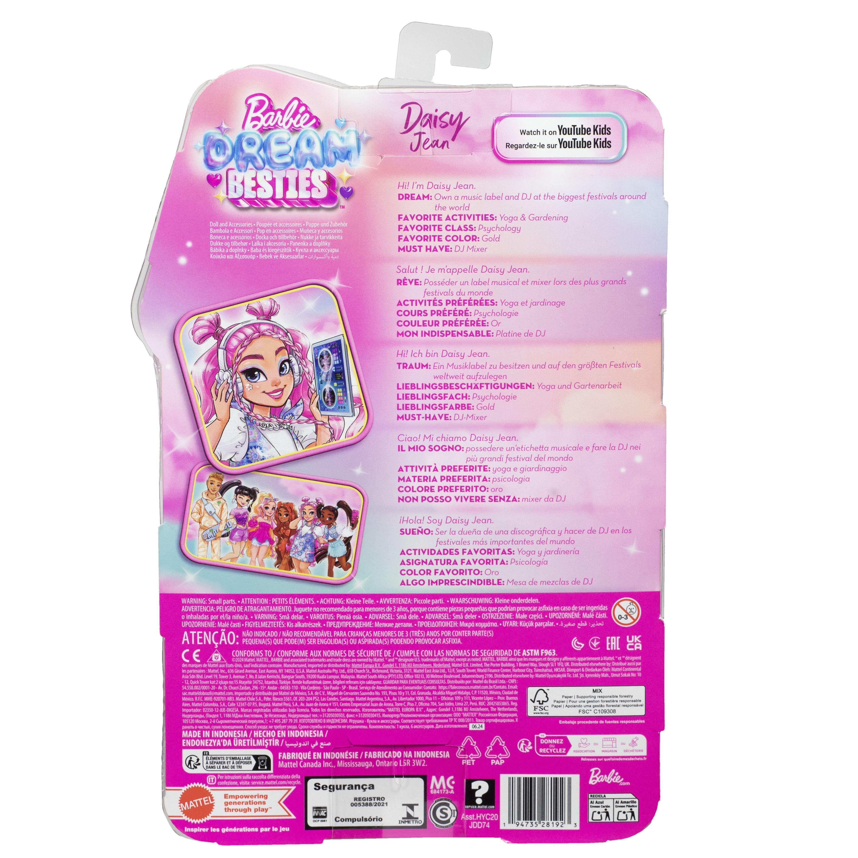 Voir la diapositive 3 : BARBIE Poupée Barbie Dream Besties - Daisy
