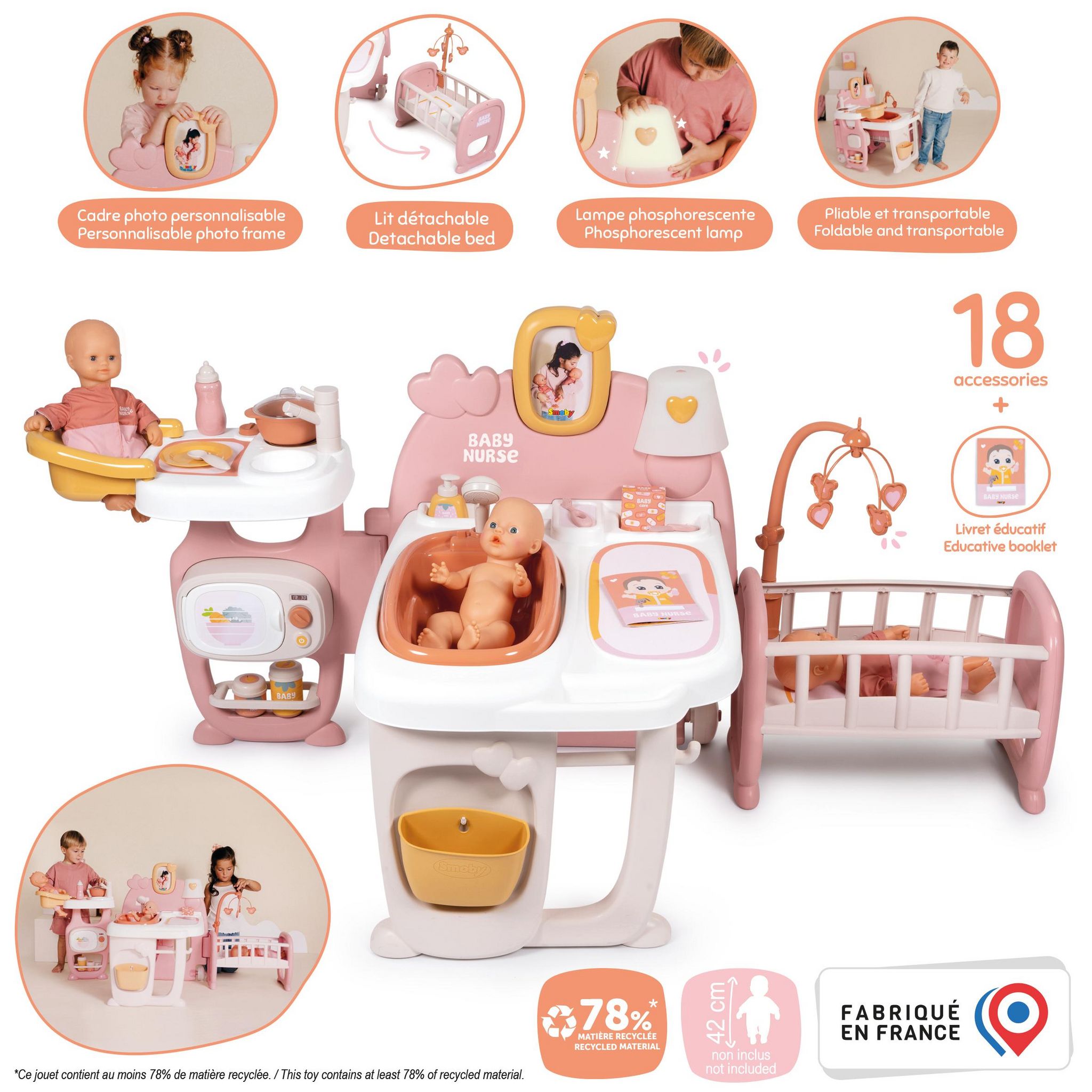 Voir la diapositive 2 : SMOBY Grande Maison de bébés