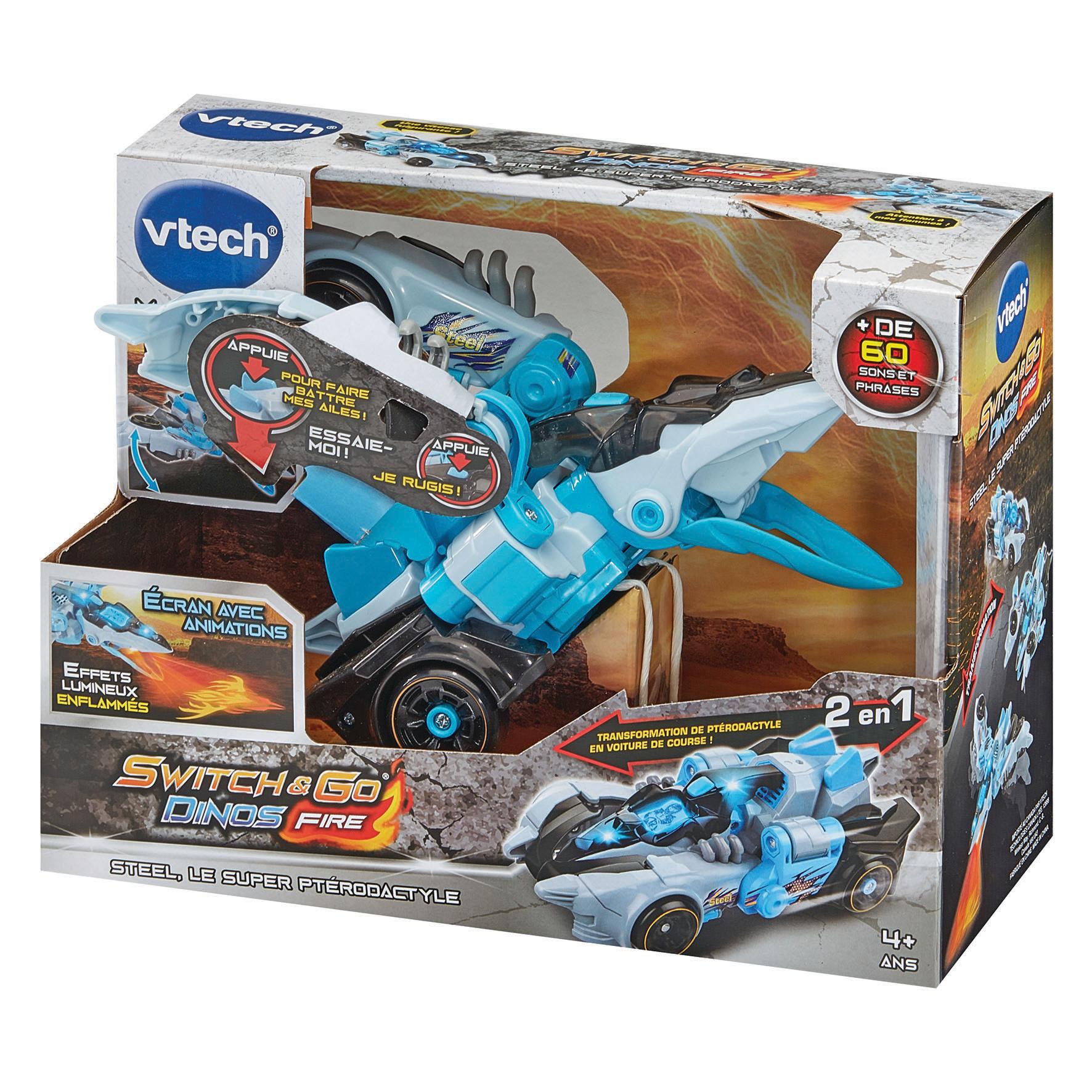 Voir la diapositive 7 : VTECH Switch & Go Dinos Fire - Steel, le super Ptérodactyle