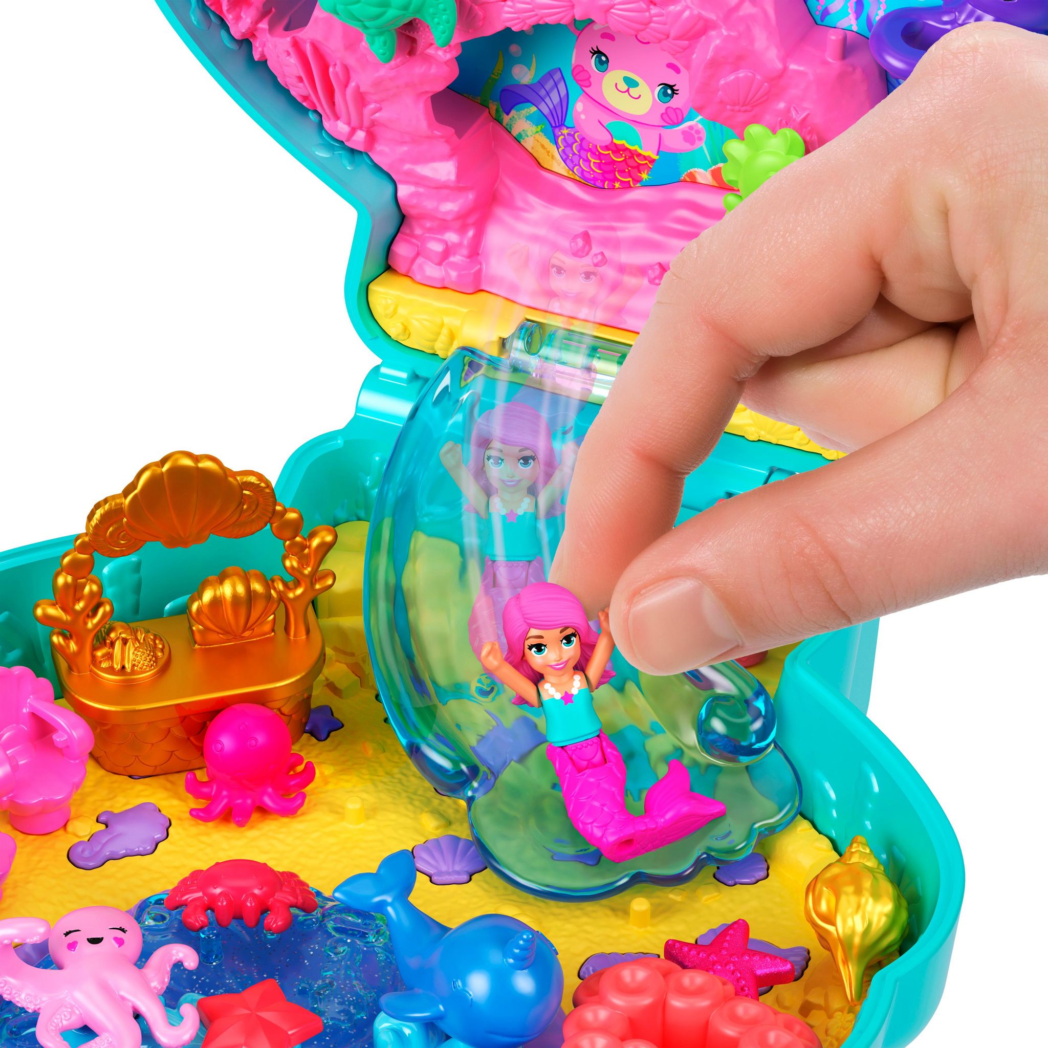Voir la diapositive 6 : MATTEL Coffret ourson des îles Polly Pocket