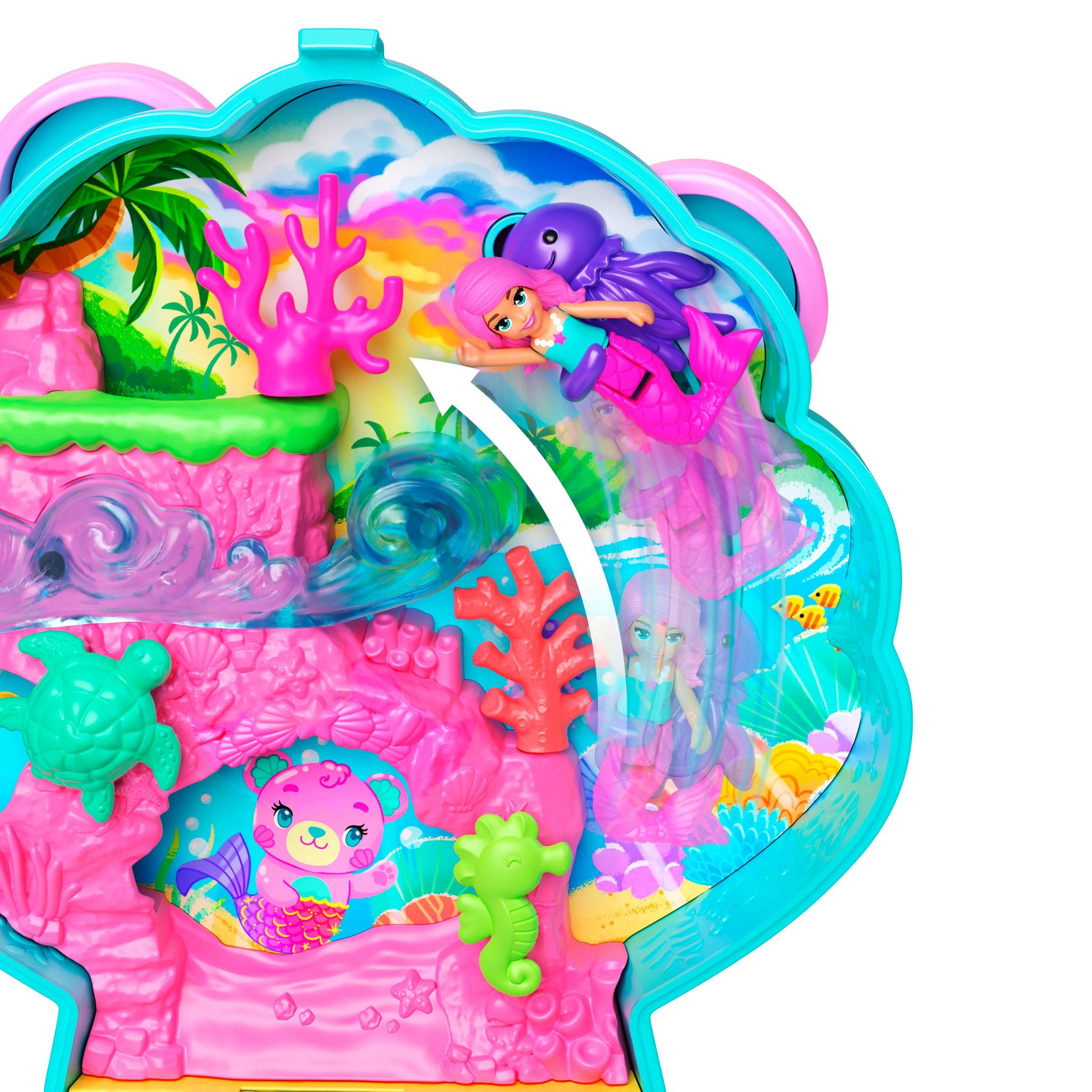 Voir la diapositive 7 : MATTEL Coffret ourson des îles Polly Pocket