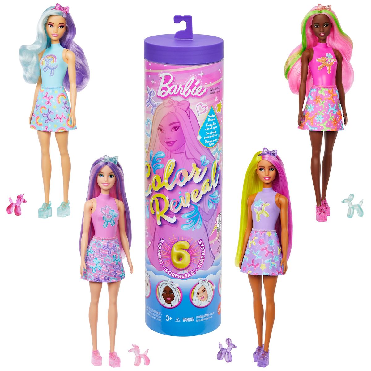 MATTEL Poupée Barbie Color Reveal Ballon