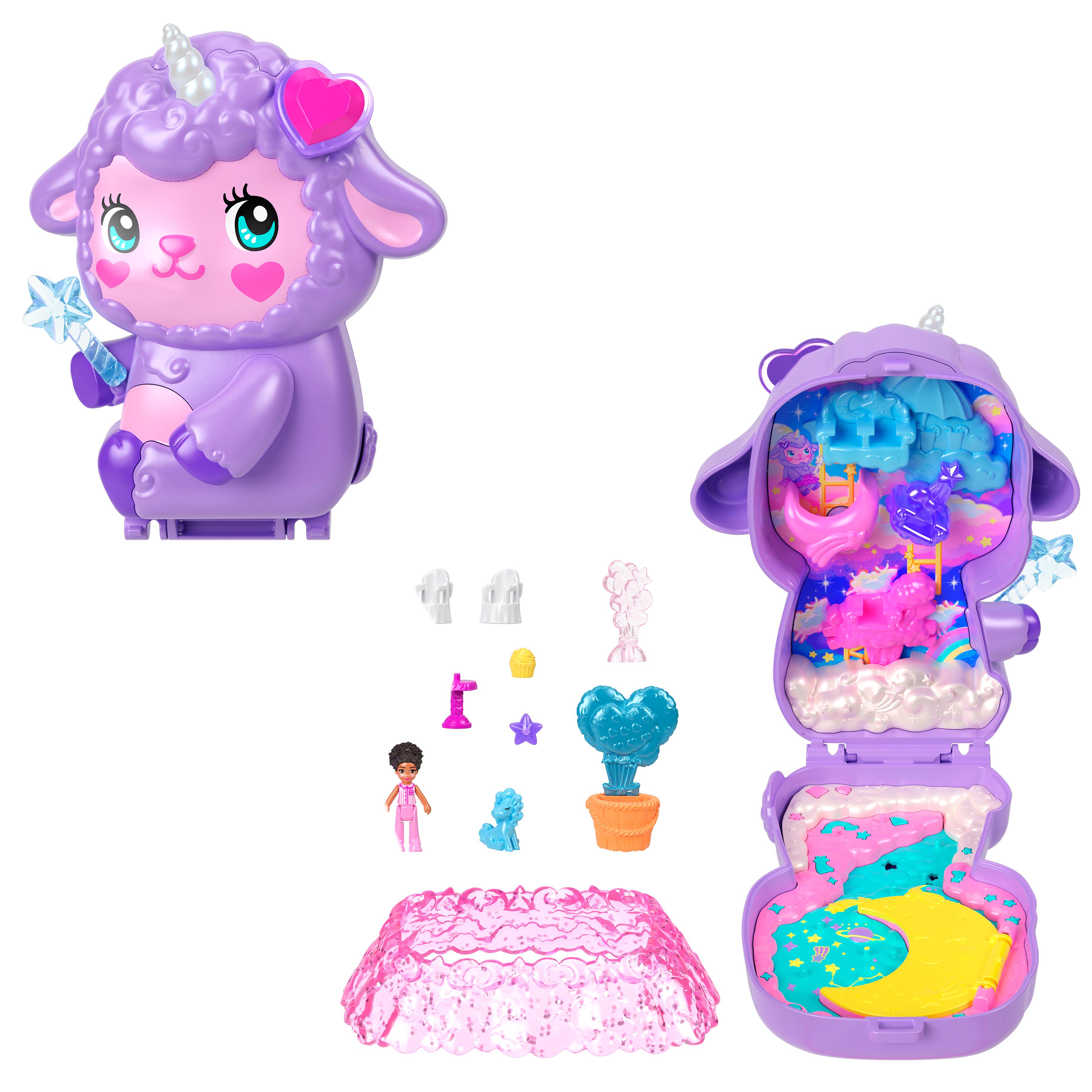 Voir la diapositive 4 : MATTEL Polly Pocket - Coffret Agneau Féérique